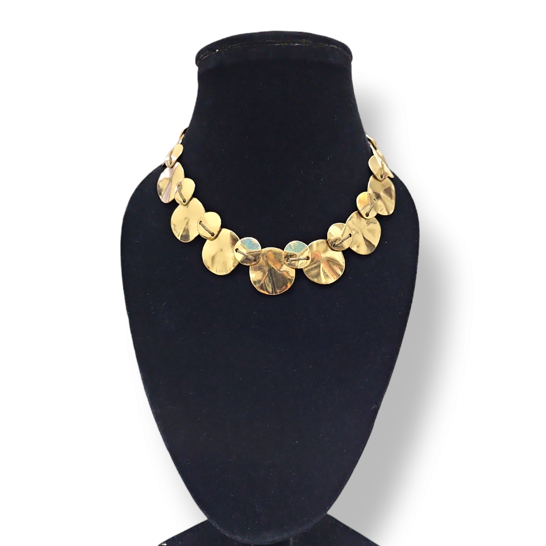 Collar círculos dorados LOB