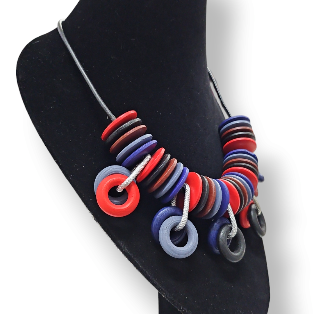 LOB collar círculos multicolor