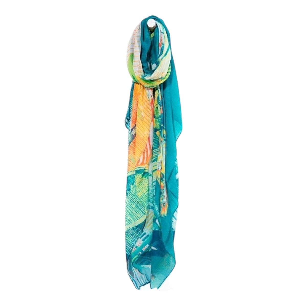 Pashmina Turquesa Dama DESIGUAL