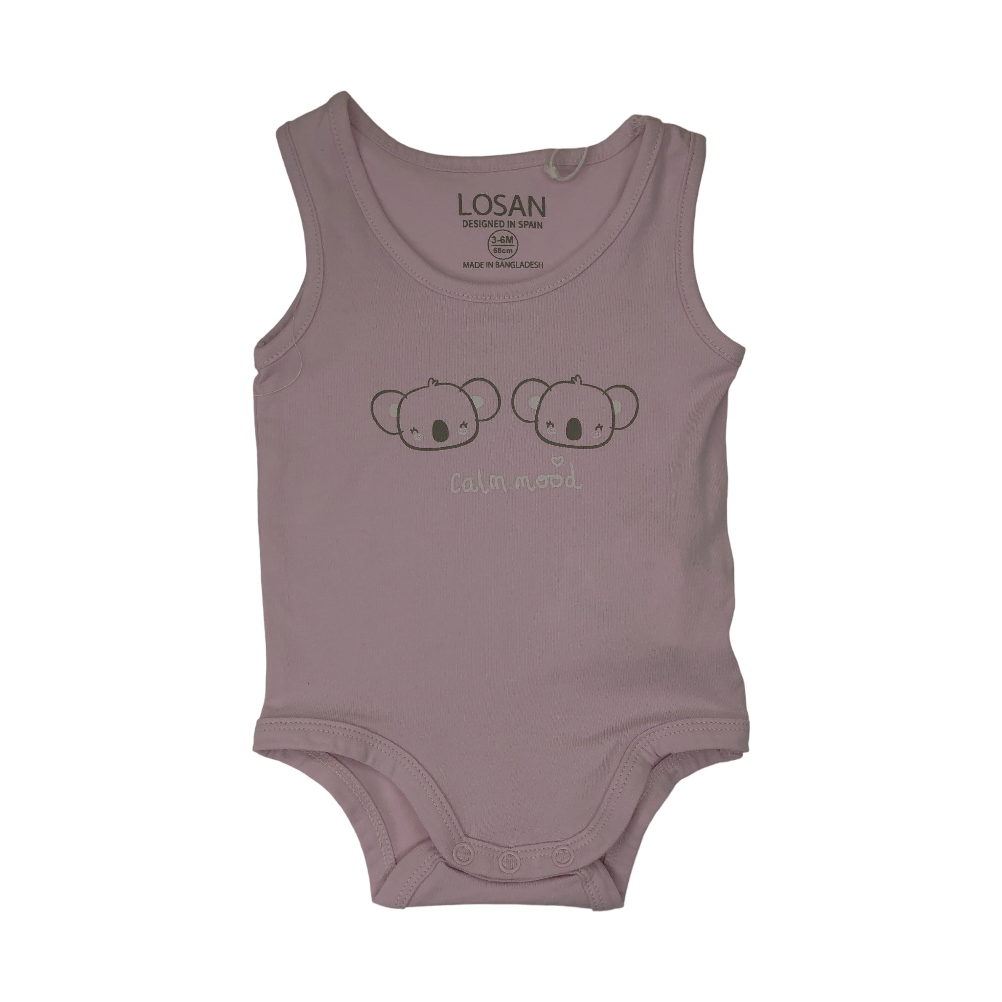 Pañaleros manga corta para bebé niña "calm mood" Losan