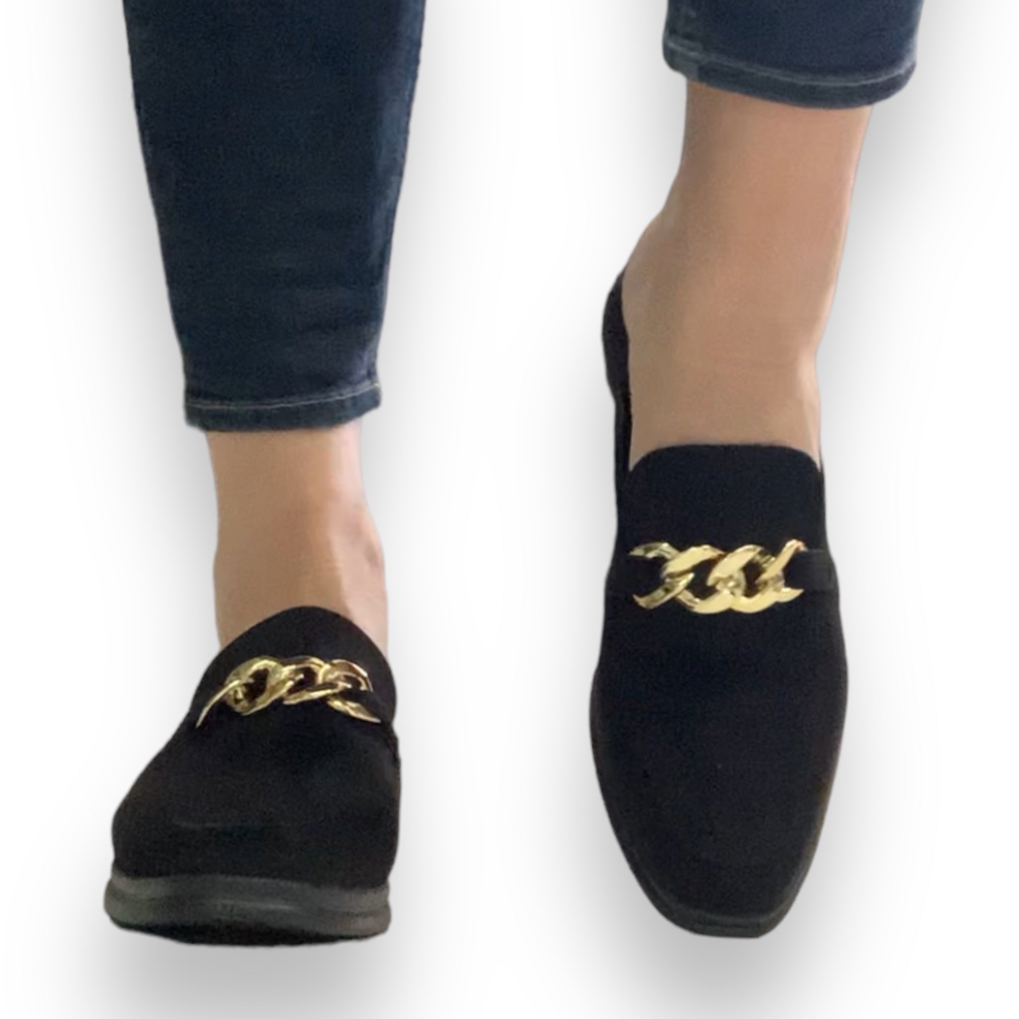 Flat Prisco negro con cadena David Serrano