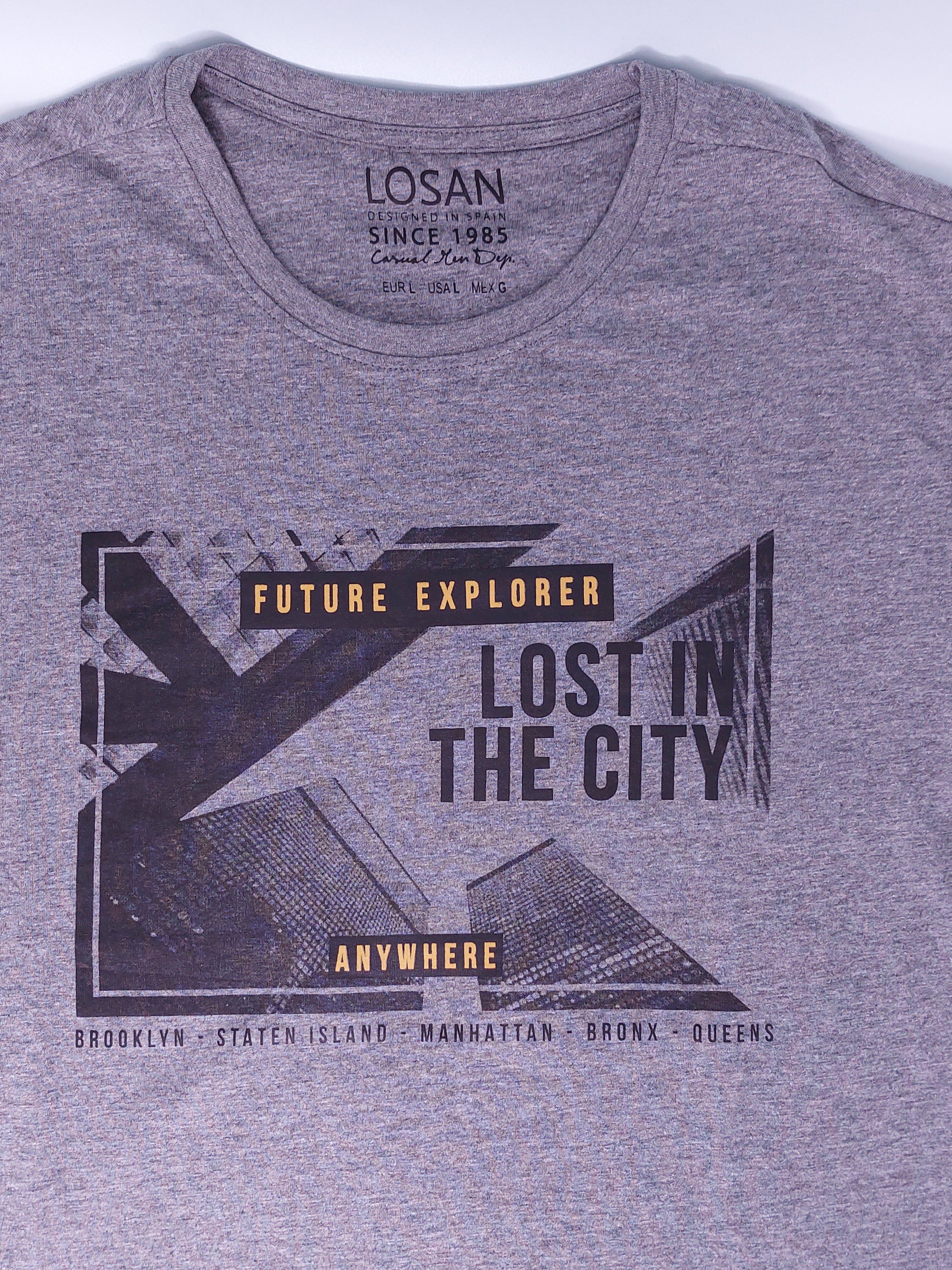 Playera "FUTURE EXPLORER" para caballero LOSAN