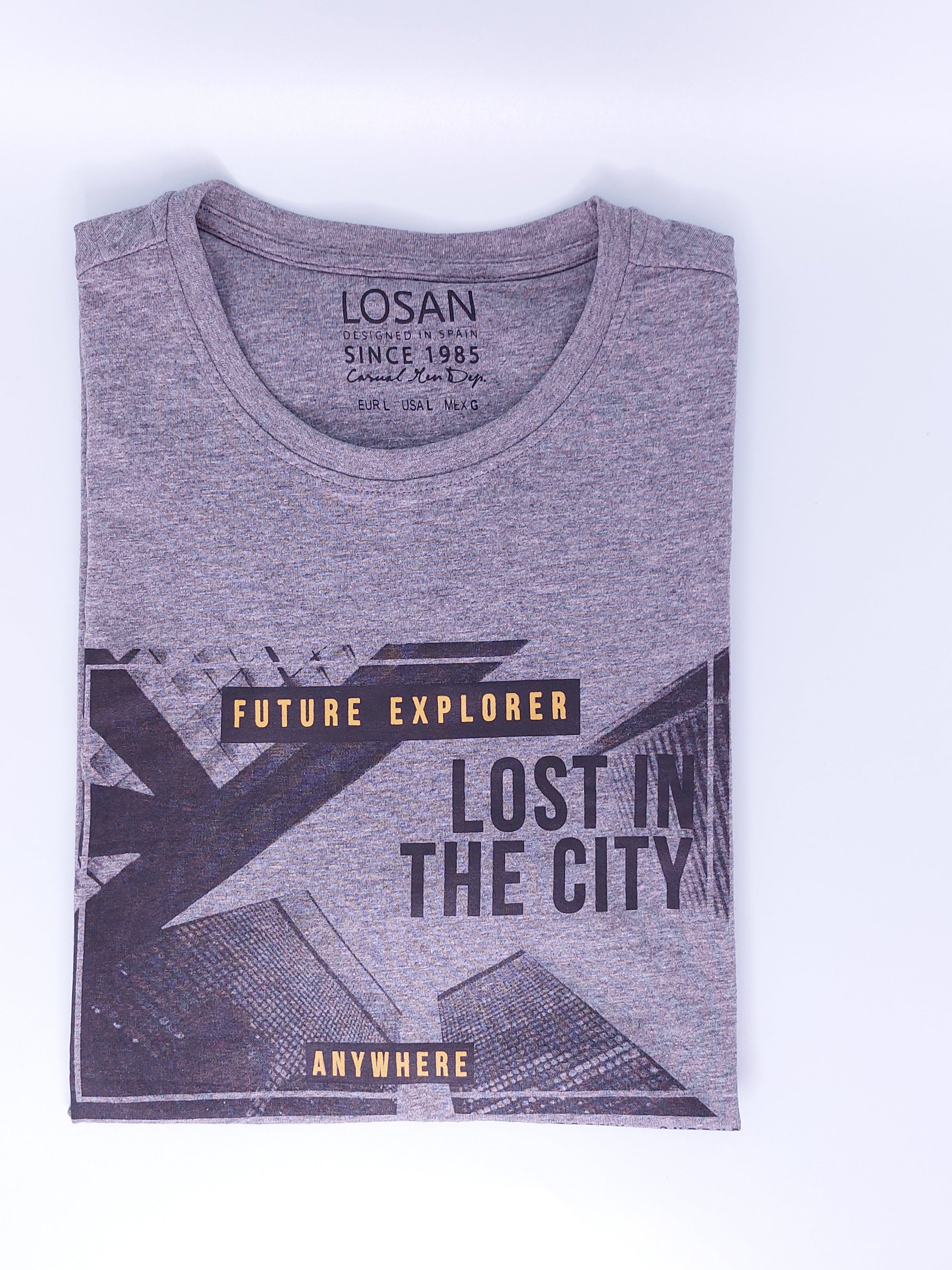 Playera "FUTURE EXPLORER" para caballero LOSAN