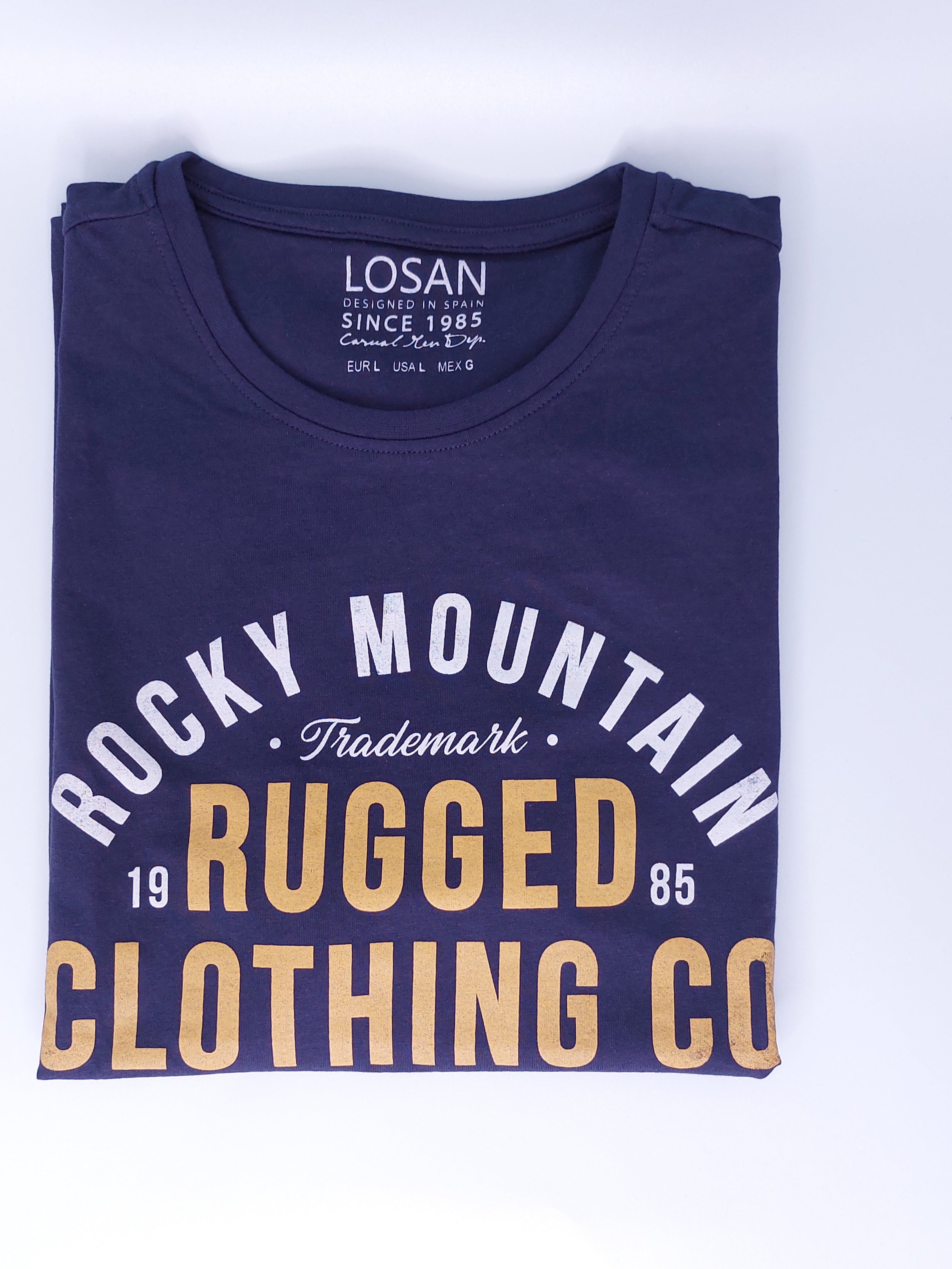 Playera "RUGGED CLOTHING CO" para caballero LOSAN