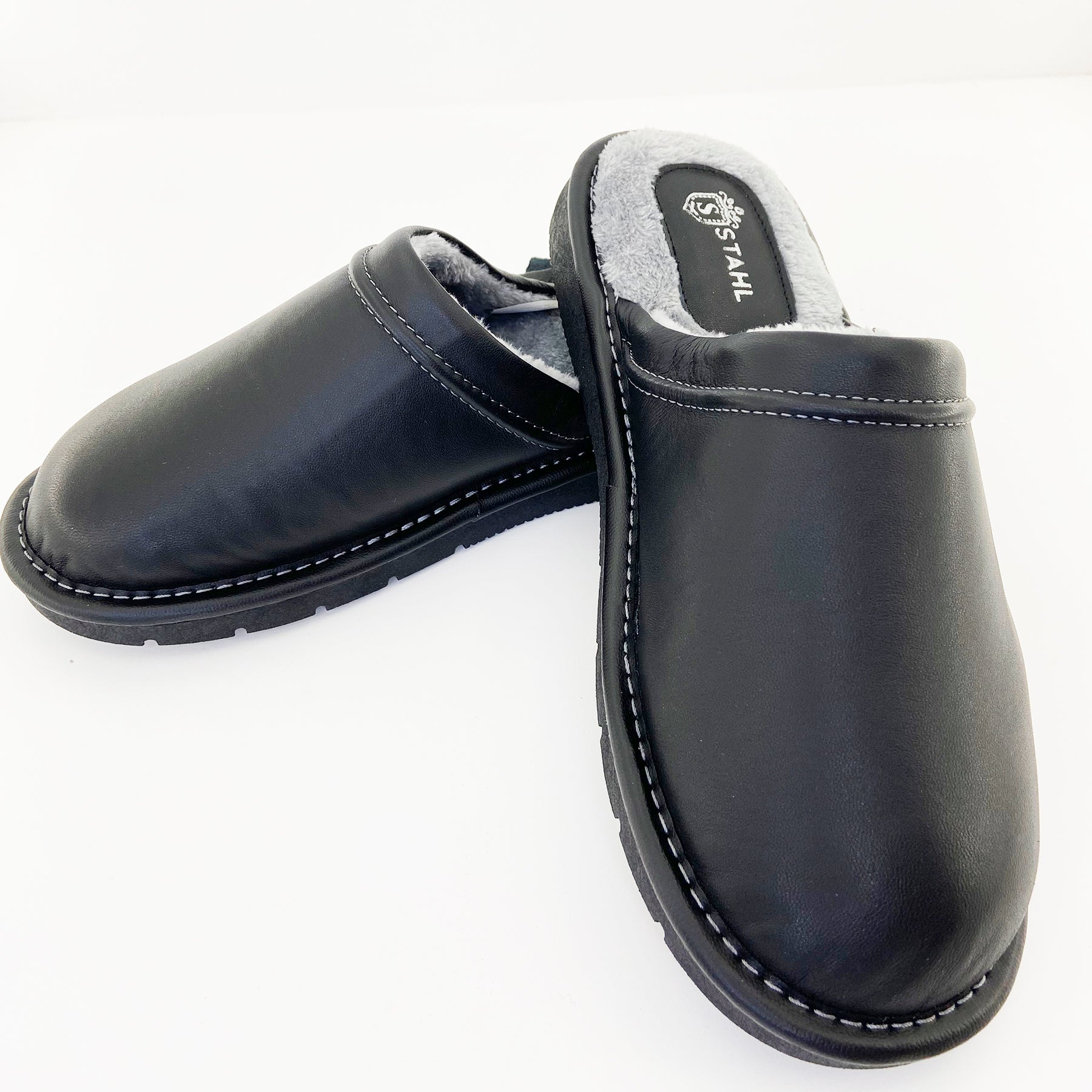 Pantufla para hombre de piel genuina STAHL
