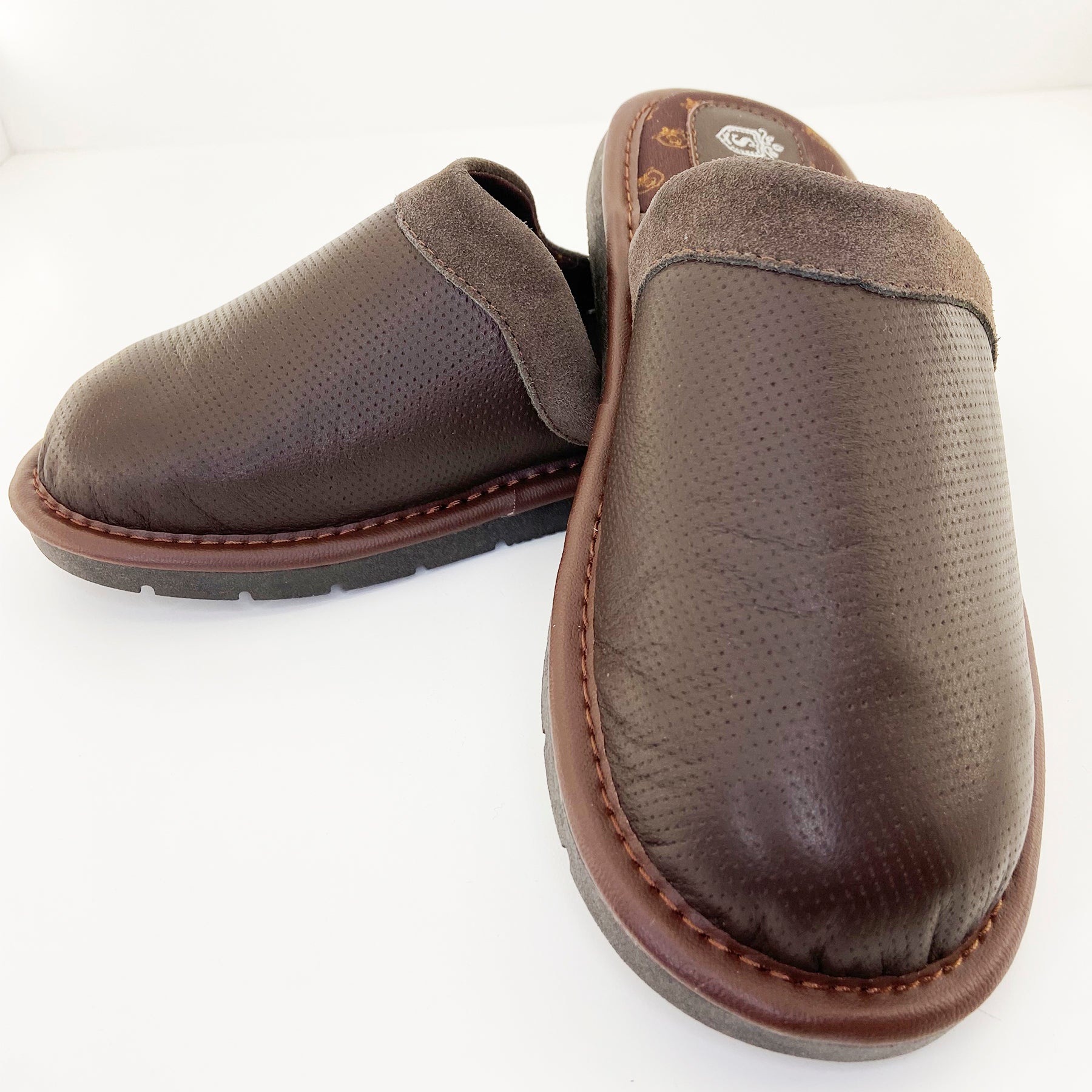Pantufla de caballero de piel genuina STAHL
