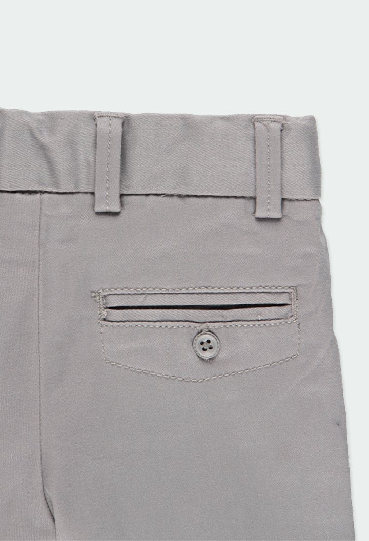 Pantalón elástico Gabardina Gris BOBOLI
