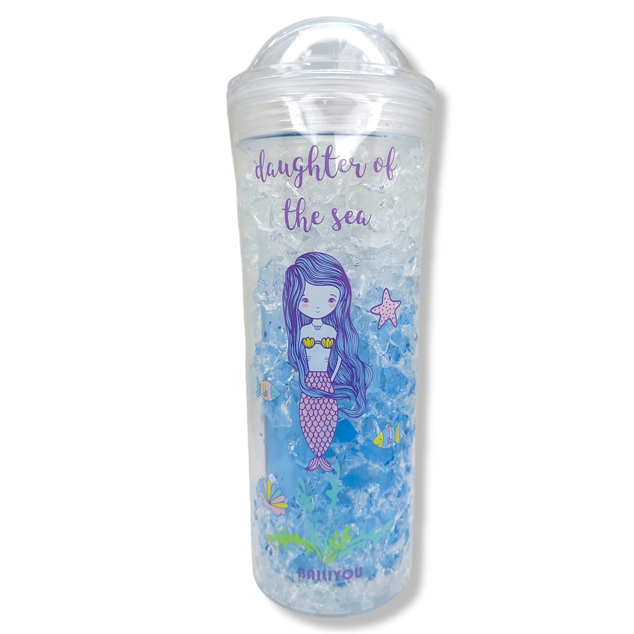 Vaso helado de gel para mantener tus bebidas frías sirenas 500 ml