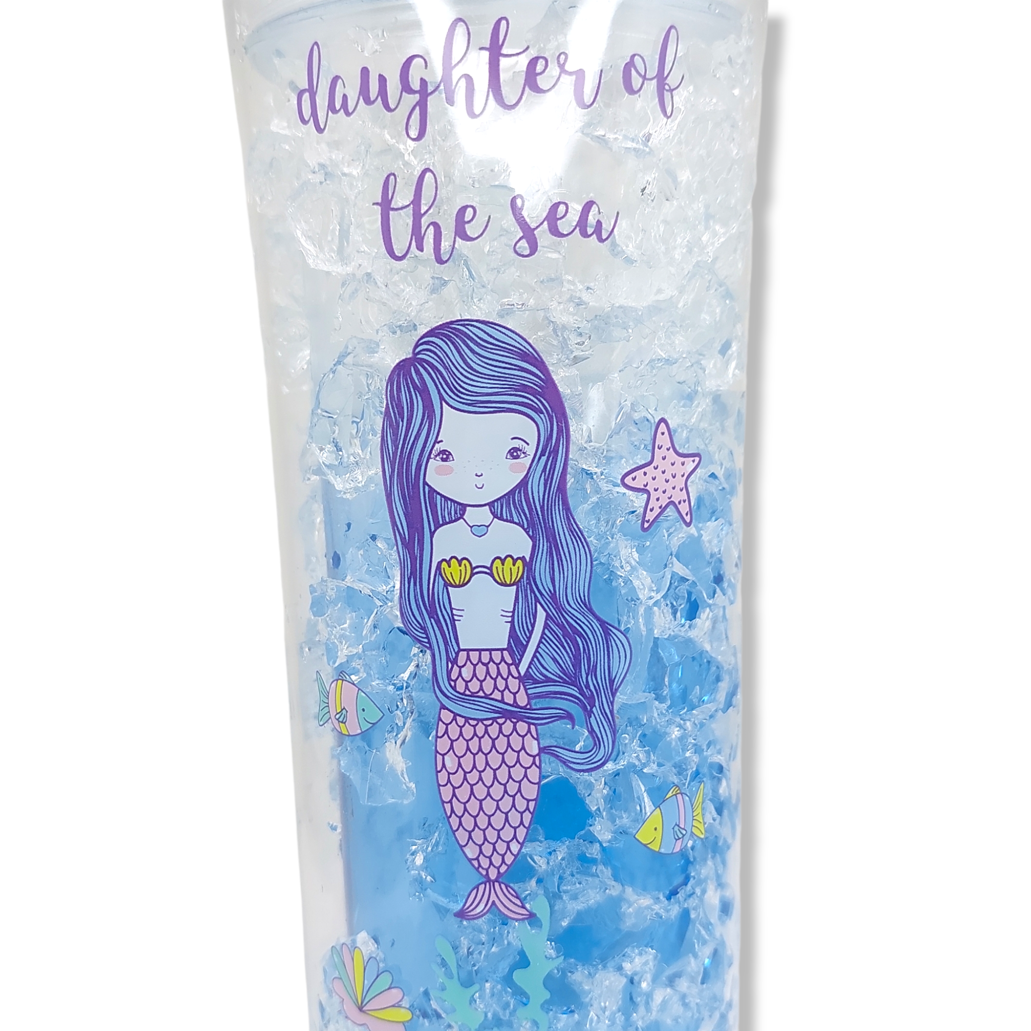 Vaso helado de gel para mantener tus bebidas frías sirenas 500 ml