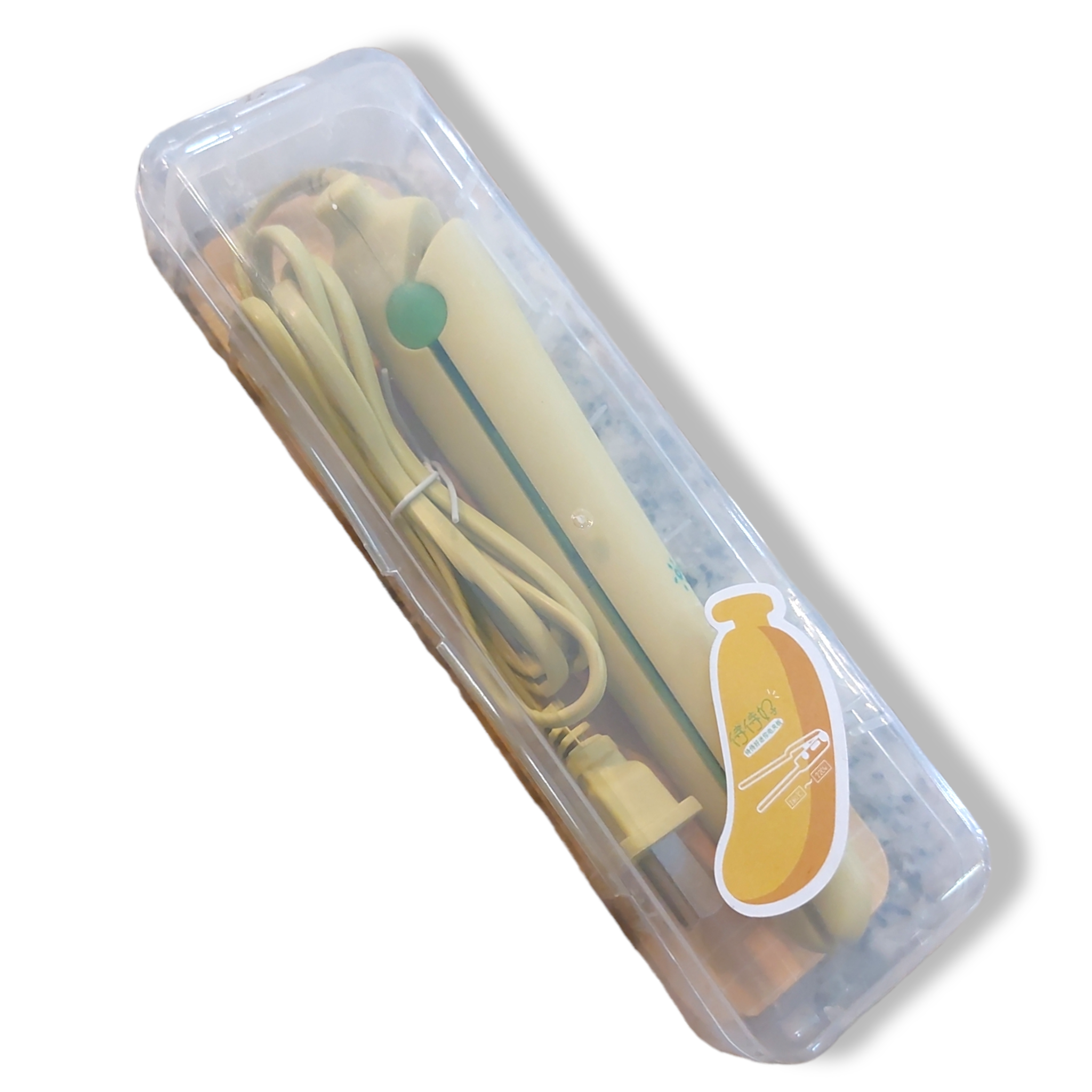 Mini Plancha Para El Cabello, Premium, platano