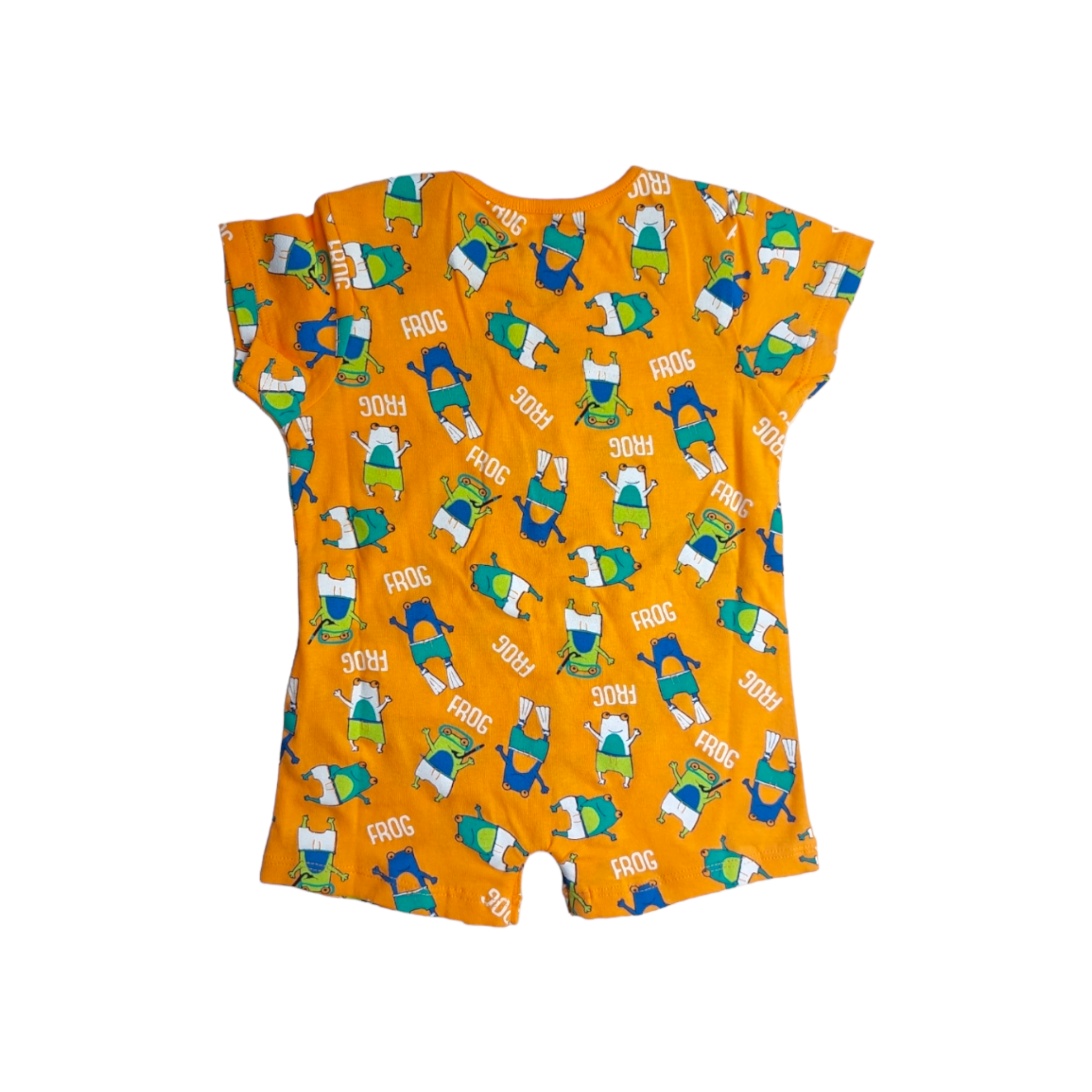 Mameluco ranitas naranja para bebé niño Losan