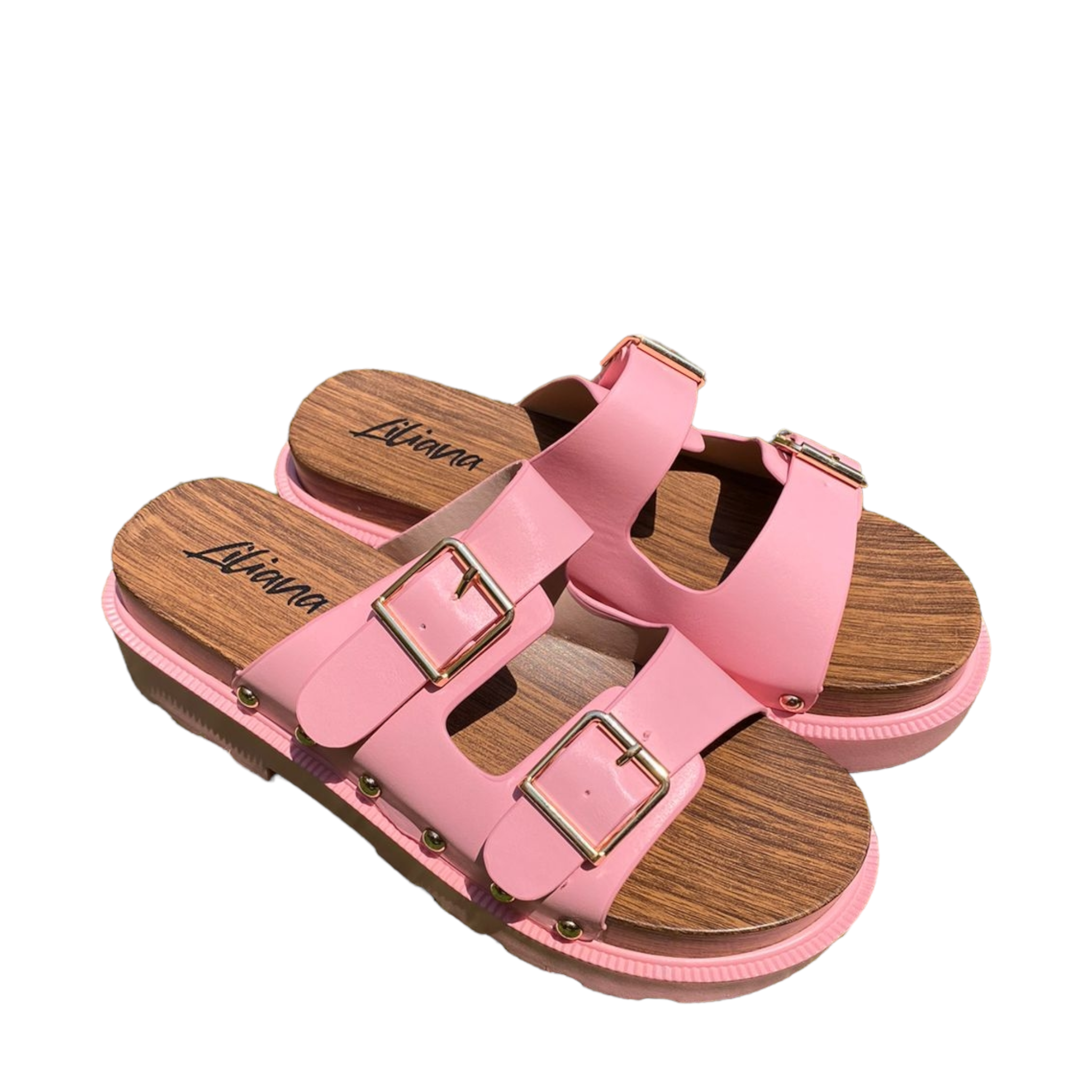 Sandalia estilo sueco Rosa LILIANA