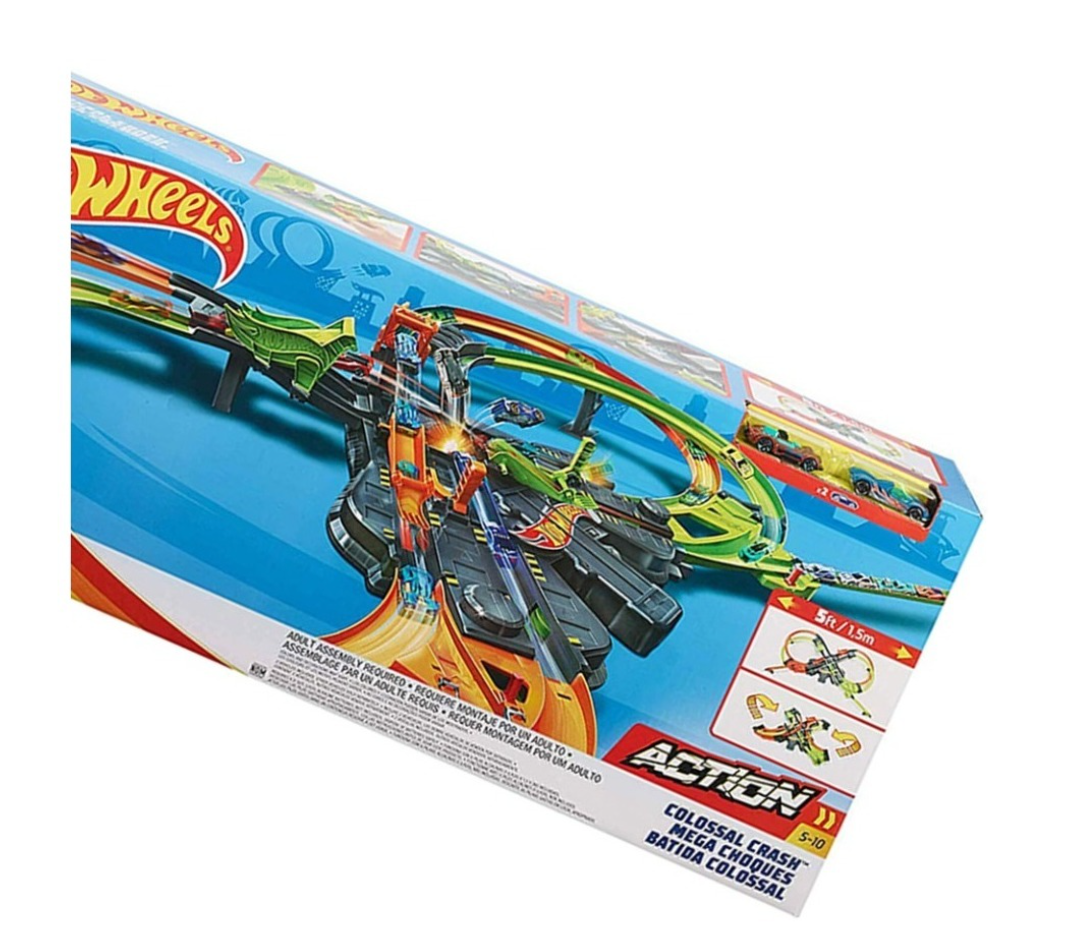 Pista choques hot wheels sales
