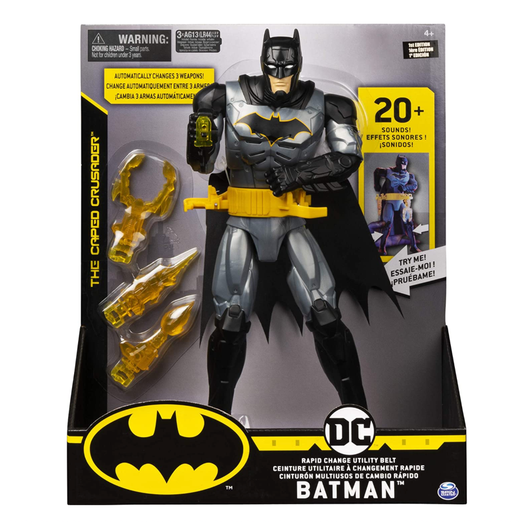 Batman Figura De Lujo Cinturón Multi Spin Master
