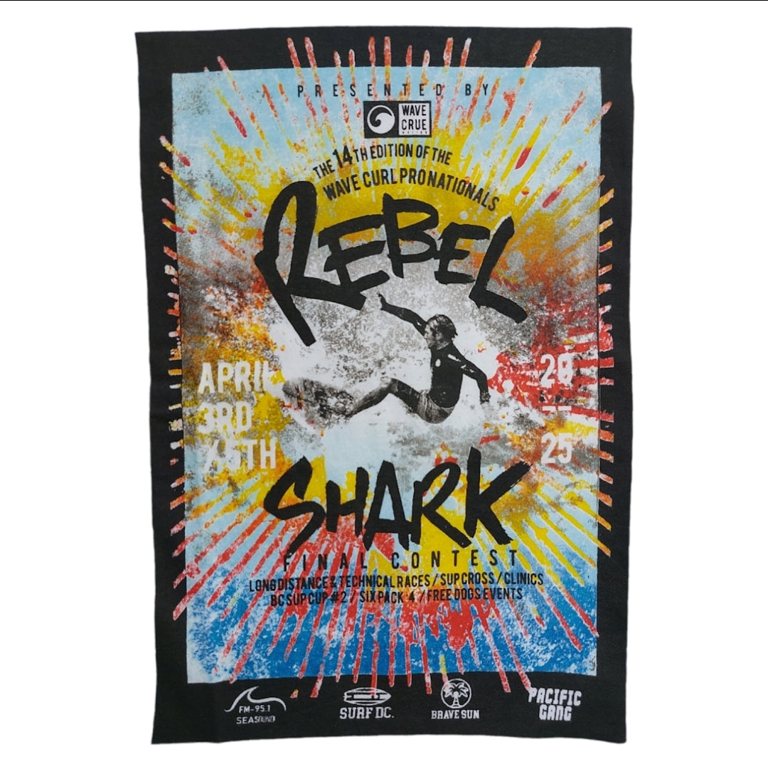 Playera color blanco "REBEL SHARK" para niño Losan