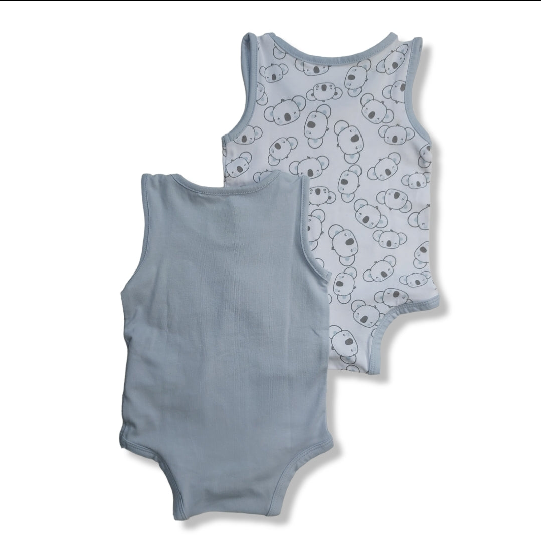 Pañaleros manga corta para bebé niño "calm mood" Losan