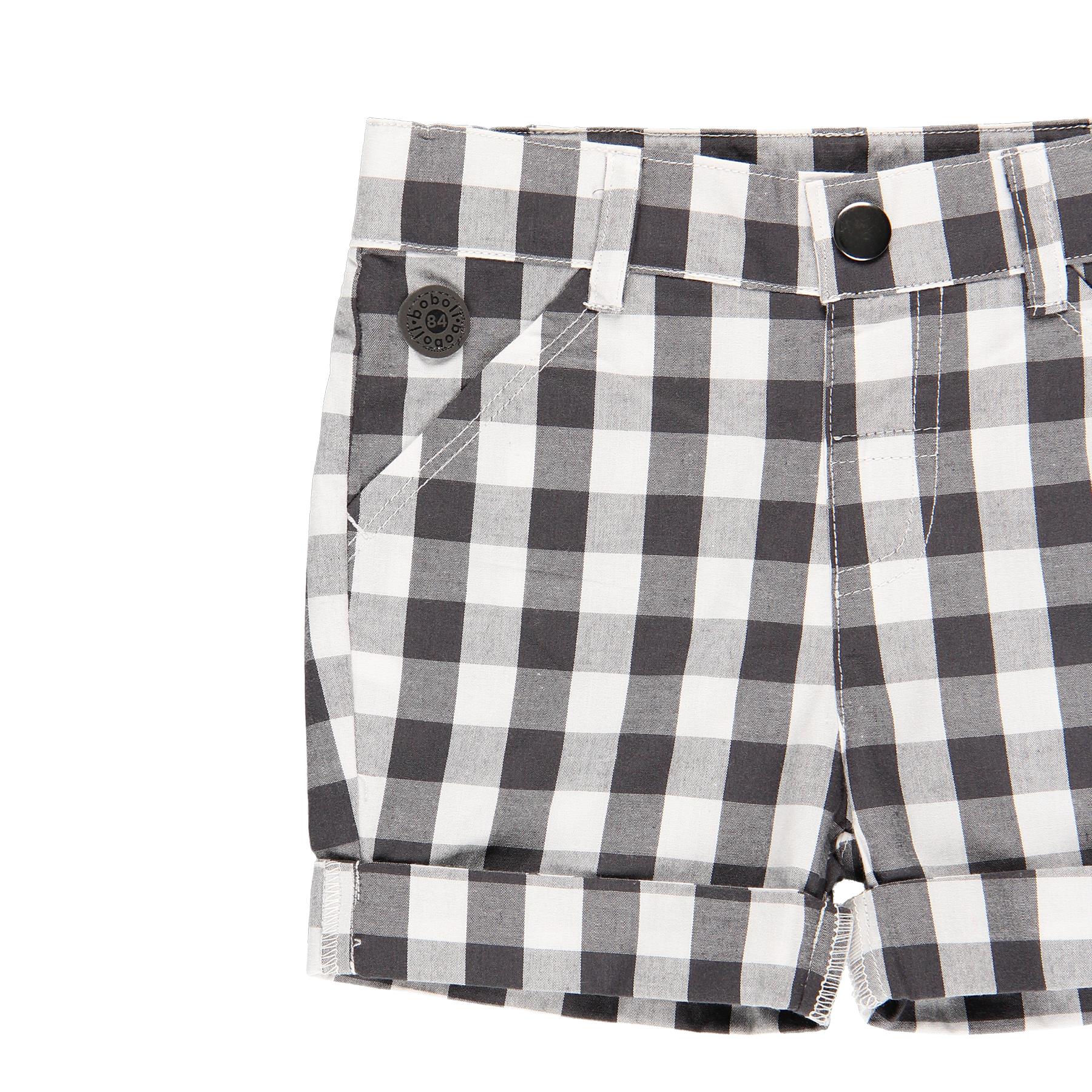 Bermuda cuadros de popelín para bebé niño BOBOLI