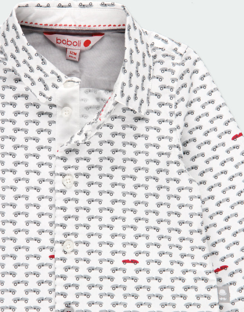 Camisa estampado de coches para bebe y Niño BOBOLI