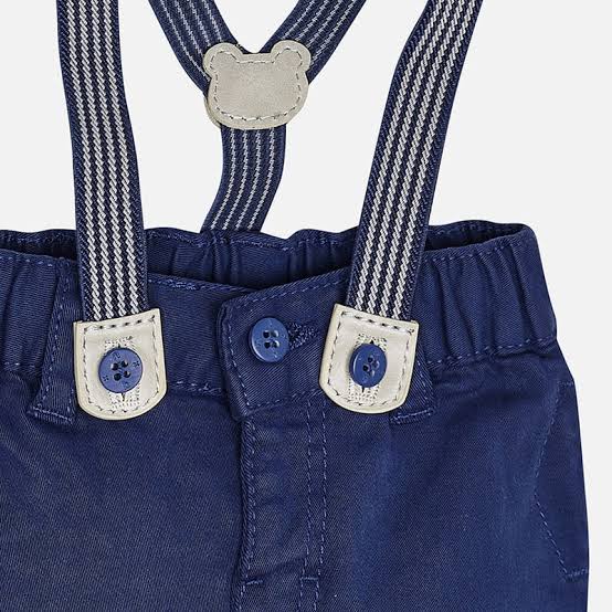 Pantalón Con Tirantes Azul Marino Para Bebe Mayoral