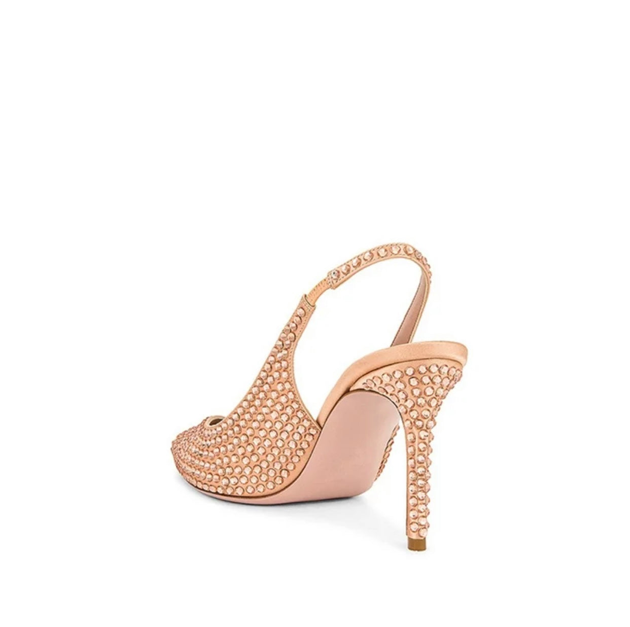 Zapatilla nude cristal Olivia Jaymes