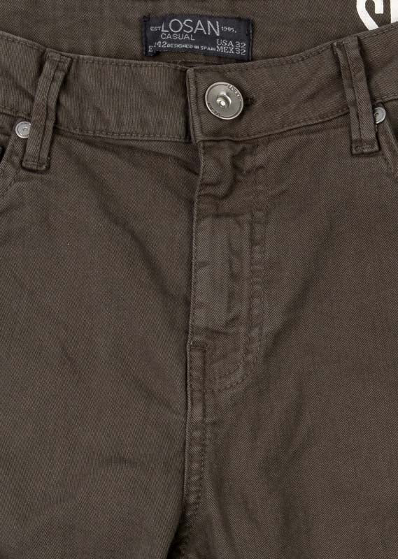Pantalón de corte pitillo en tejido de sarga para caballero Losan