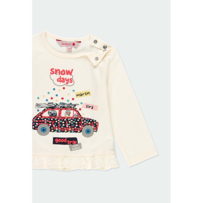 Conjunto 2 piezas camisa “snow days” y leggings bebe y niña BOBOLI