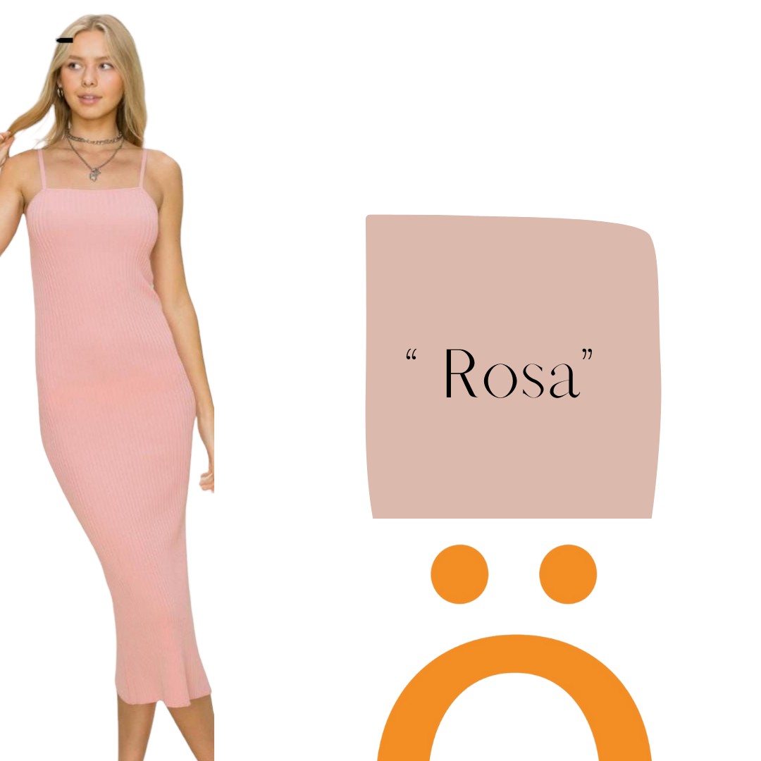 Vestido Rosa Tejido Erivel