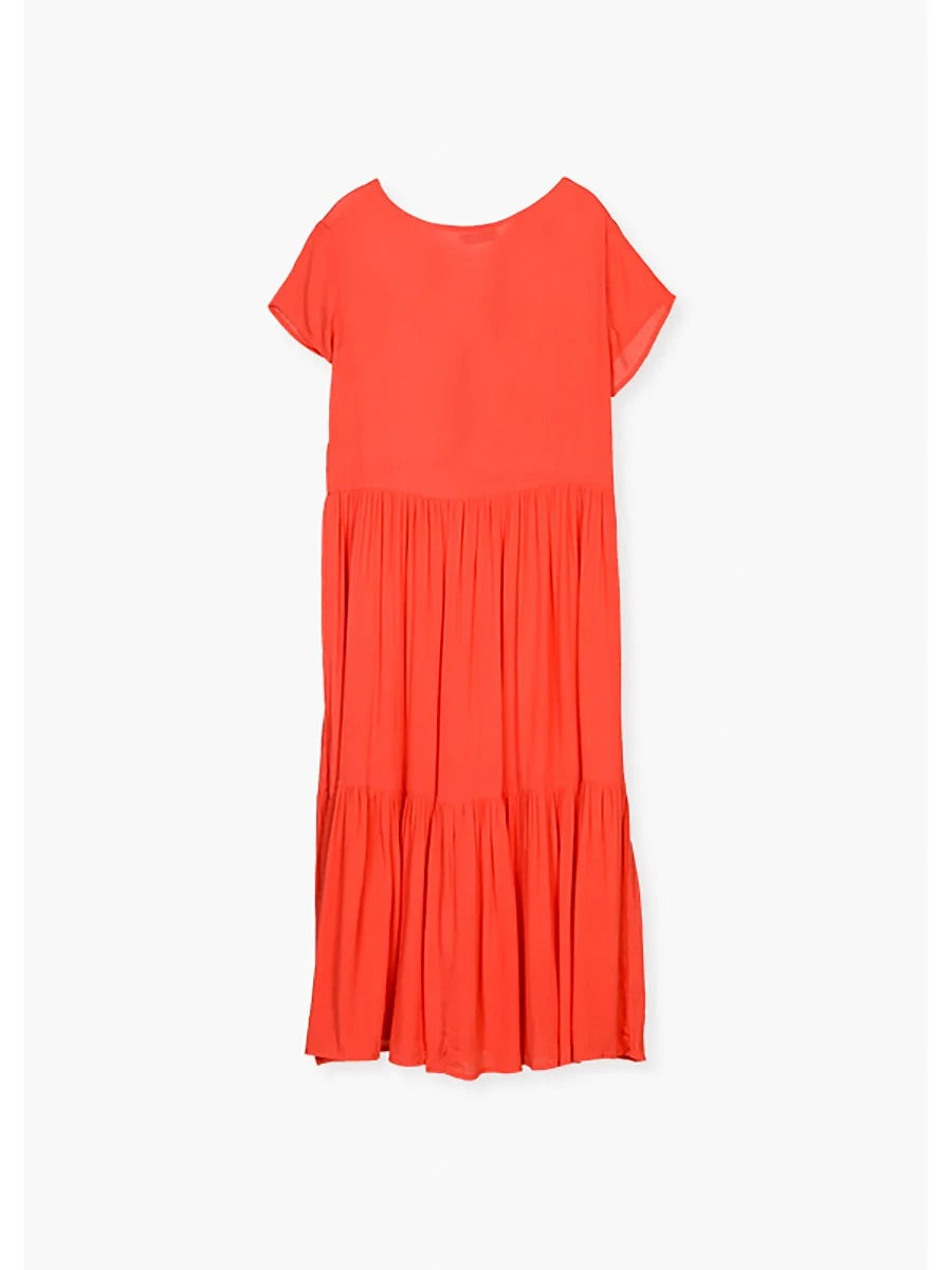 Vestido naranja dama Losan