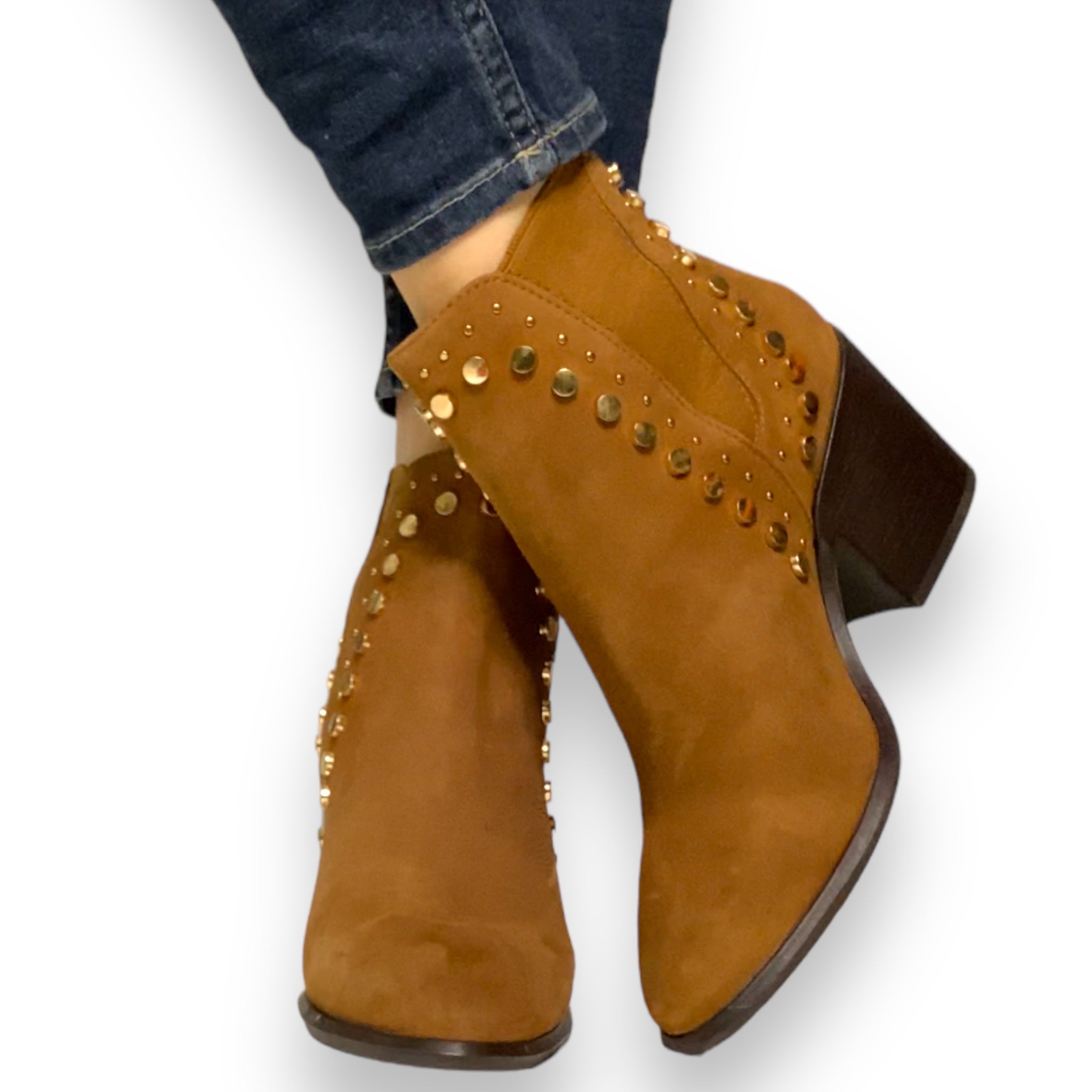 Bota miel estoperoles dorados Gillio
