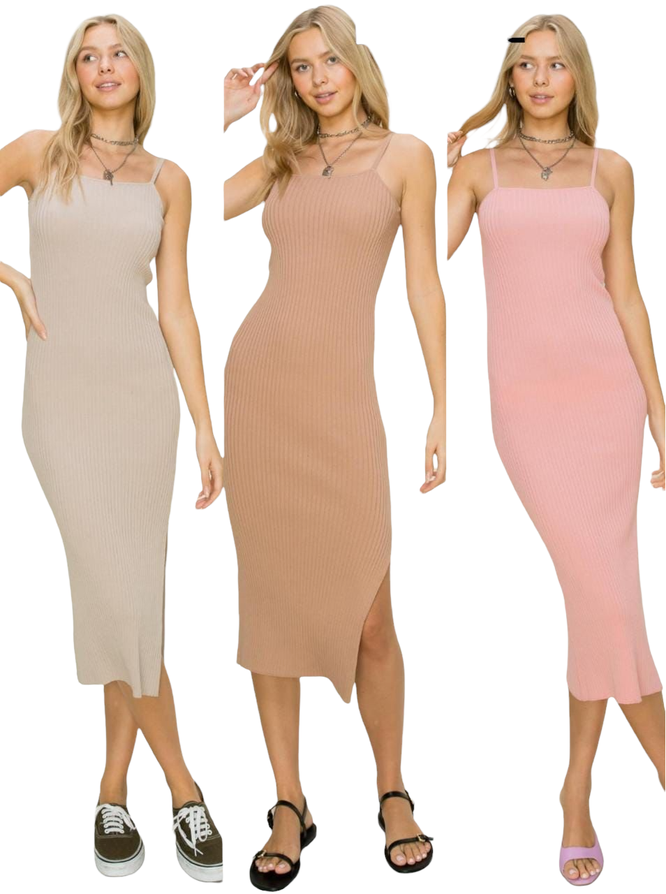 Vestido Rosa Tejido Erivel