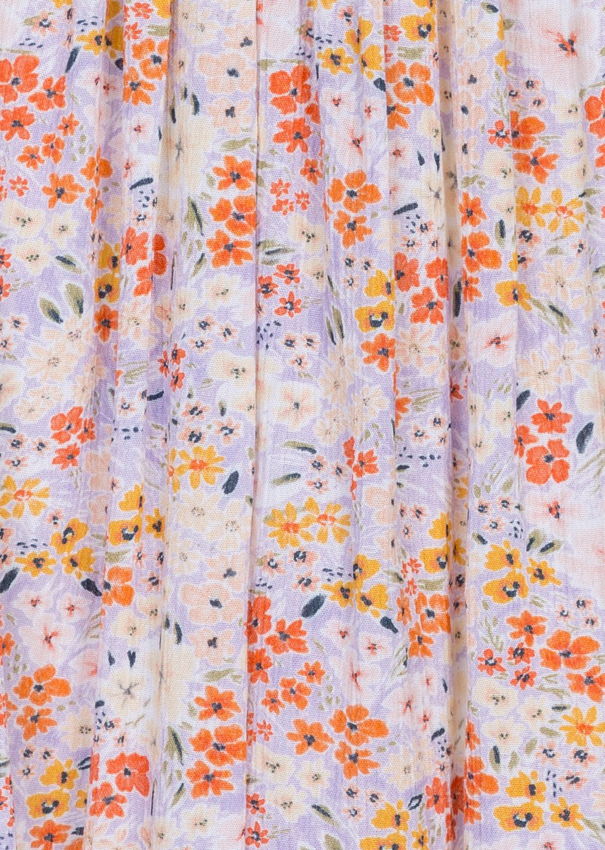Vestido con estampado floreado para niña Losan