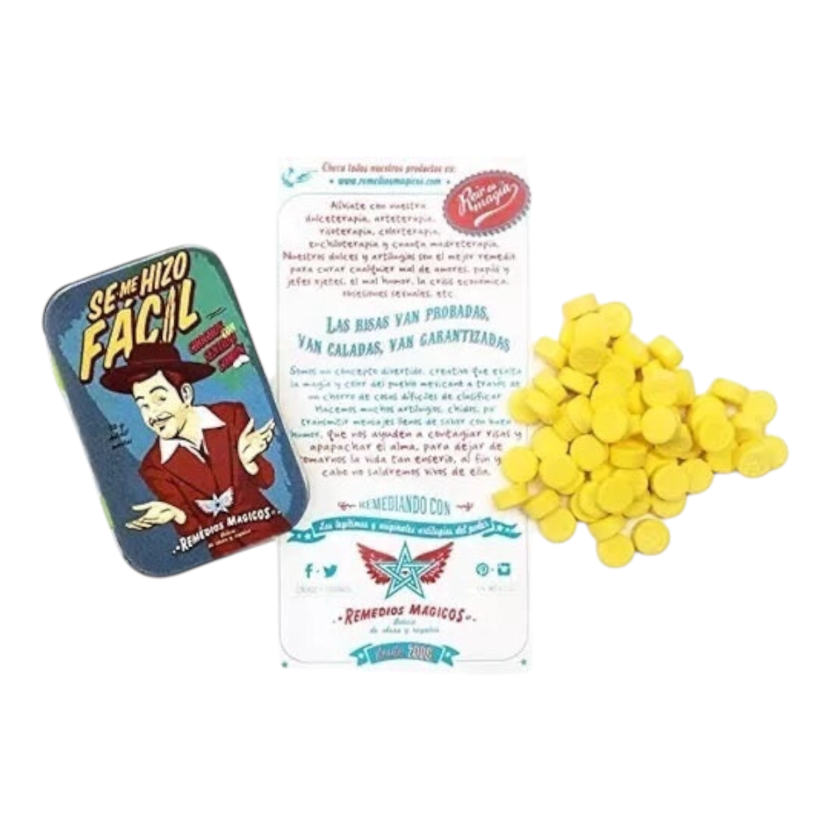 Pastillero con dulces Se me hizo fácil Remedios Mágicos