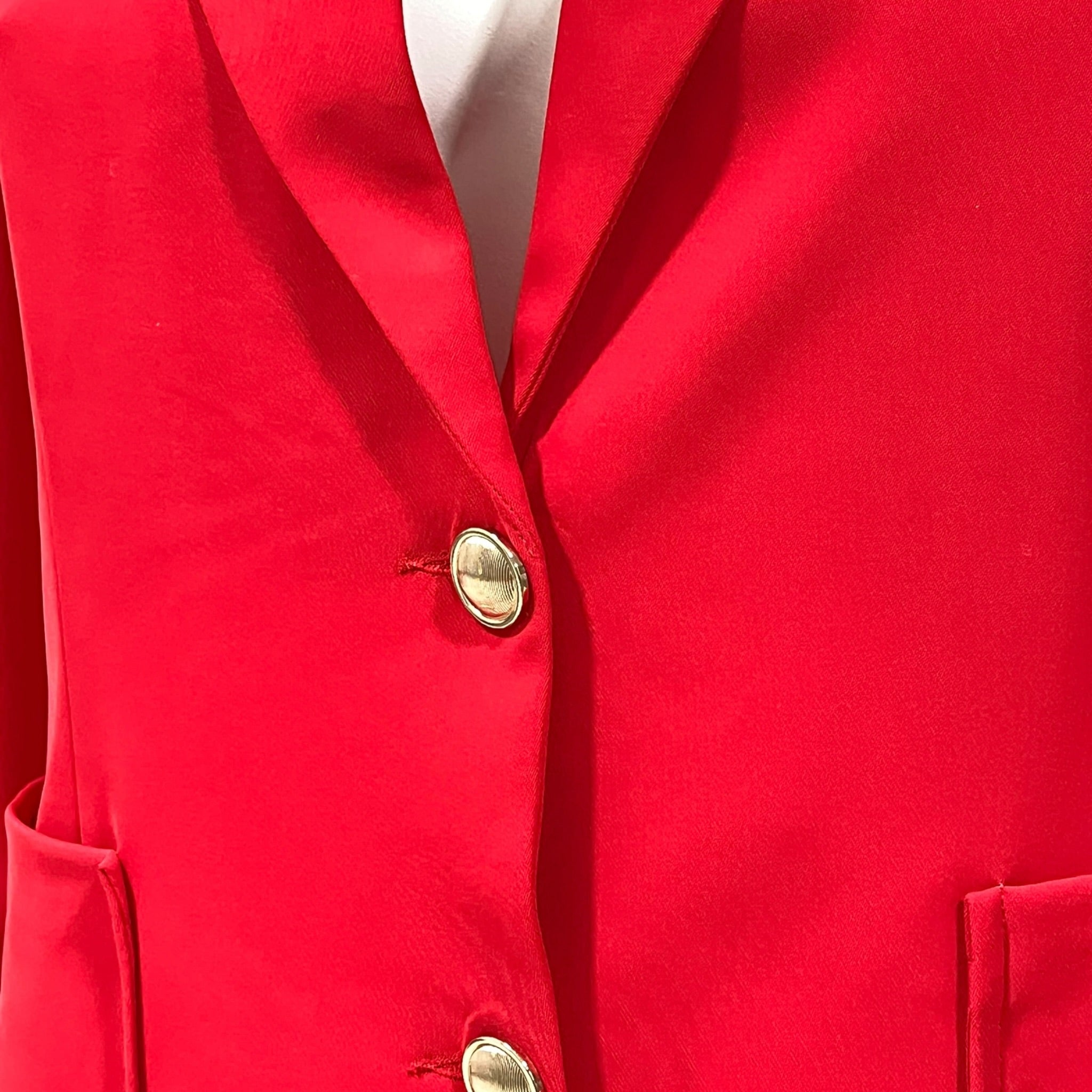 Saco Clásico Elegante Rojo Curvy LC