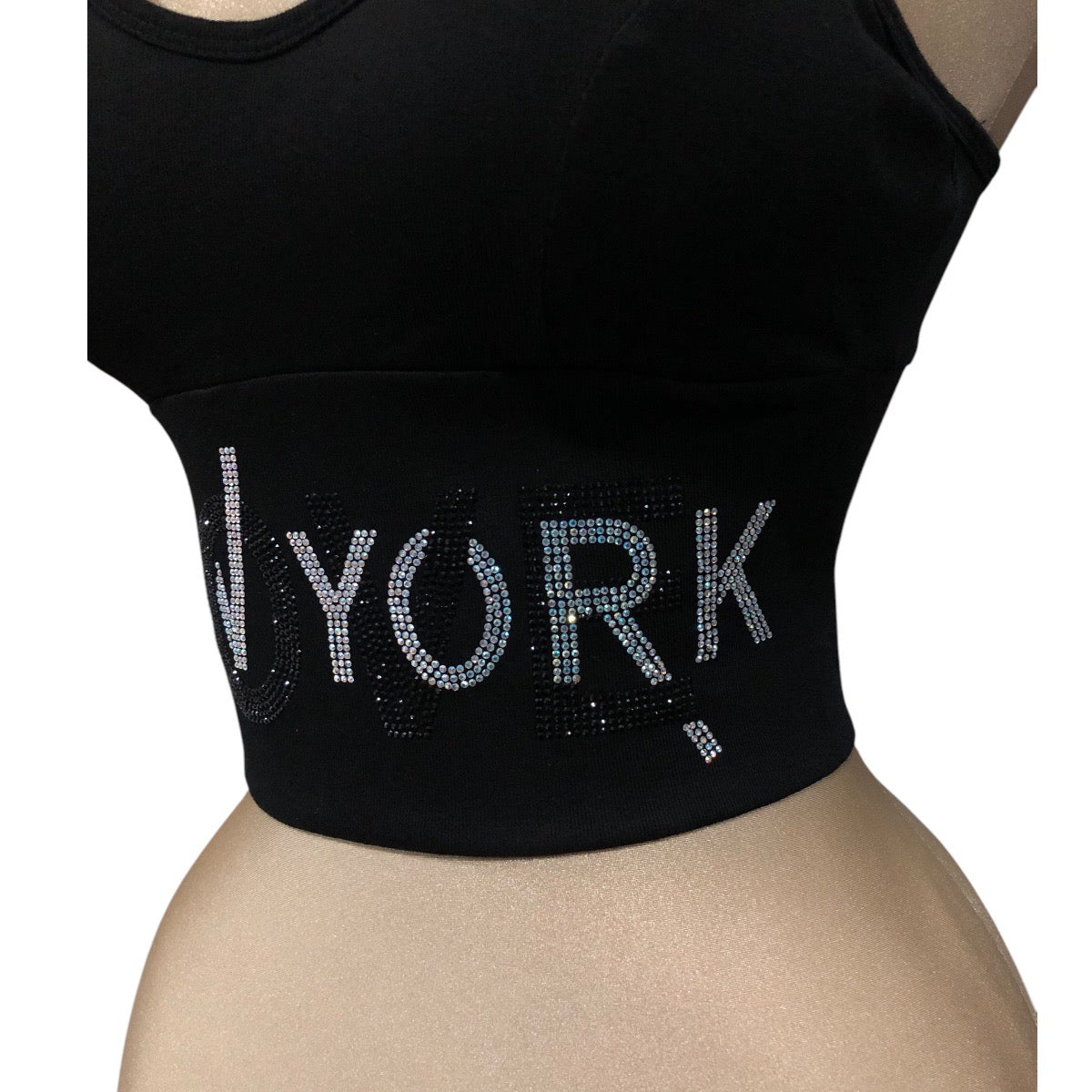 Playera Top “NEW YORK” Color Negro LC