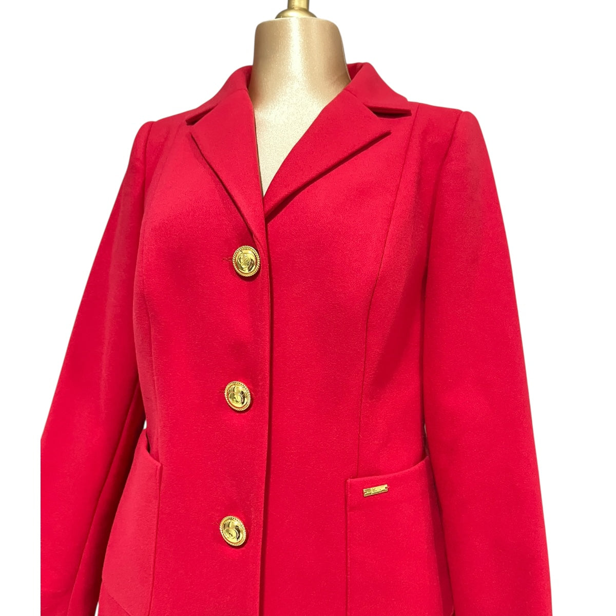 Abrigo Color Rojo Mussi