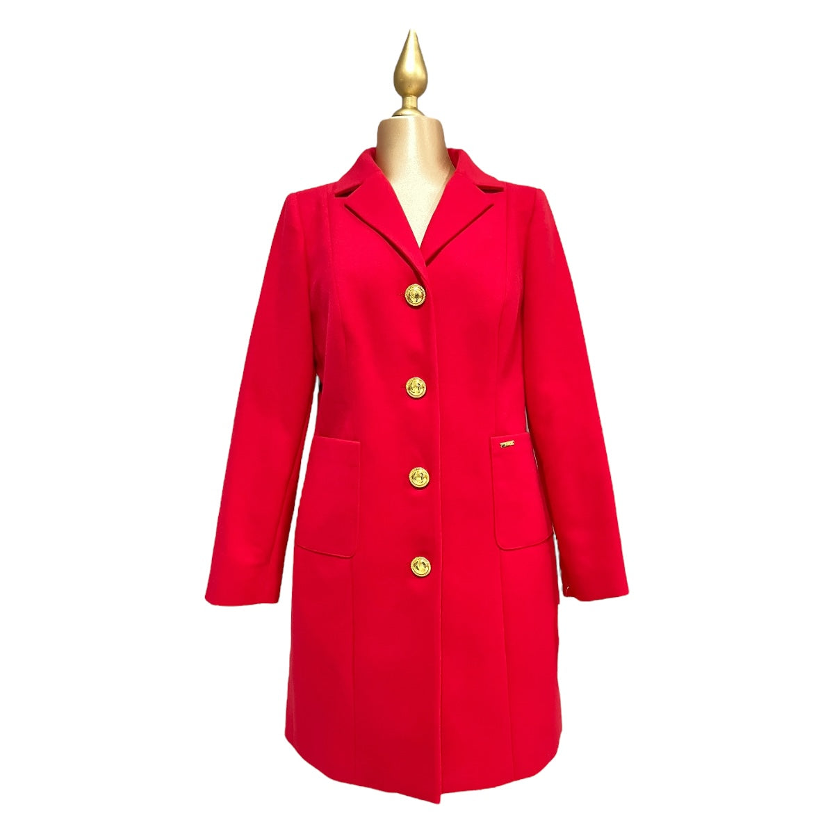 Abrigo Color Rojo Mussi
