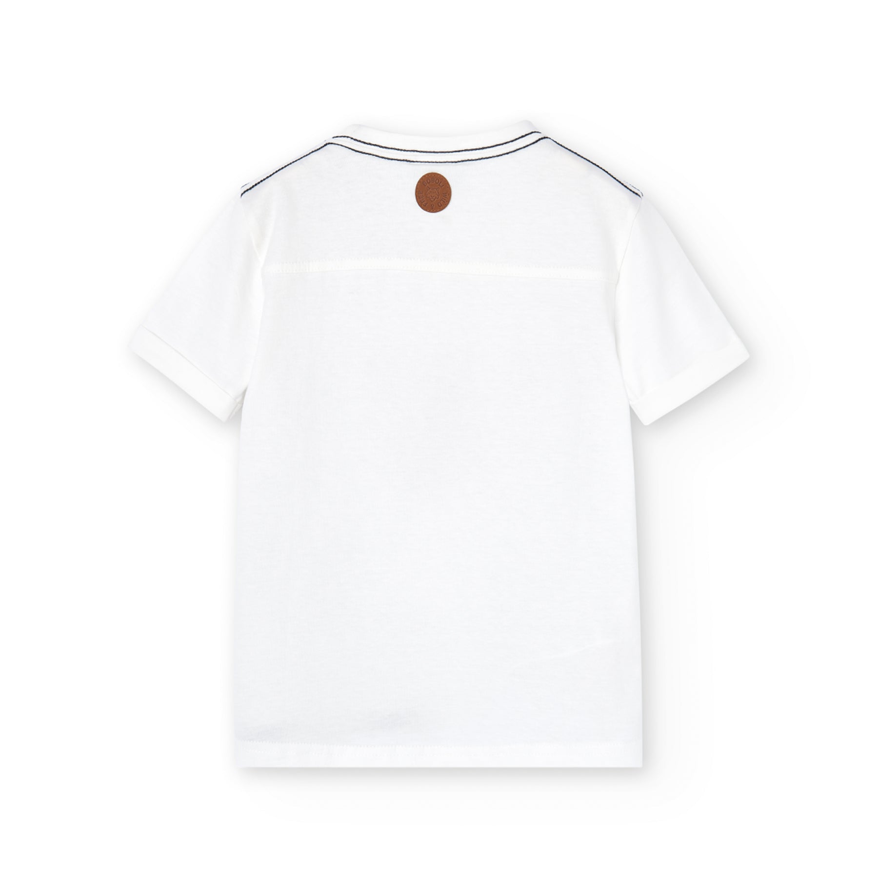 Playera Blanca Estampado “W” Para Niño BOBOLI