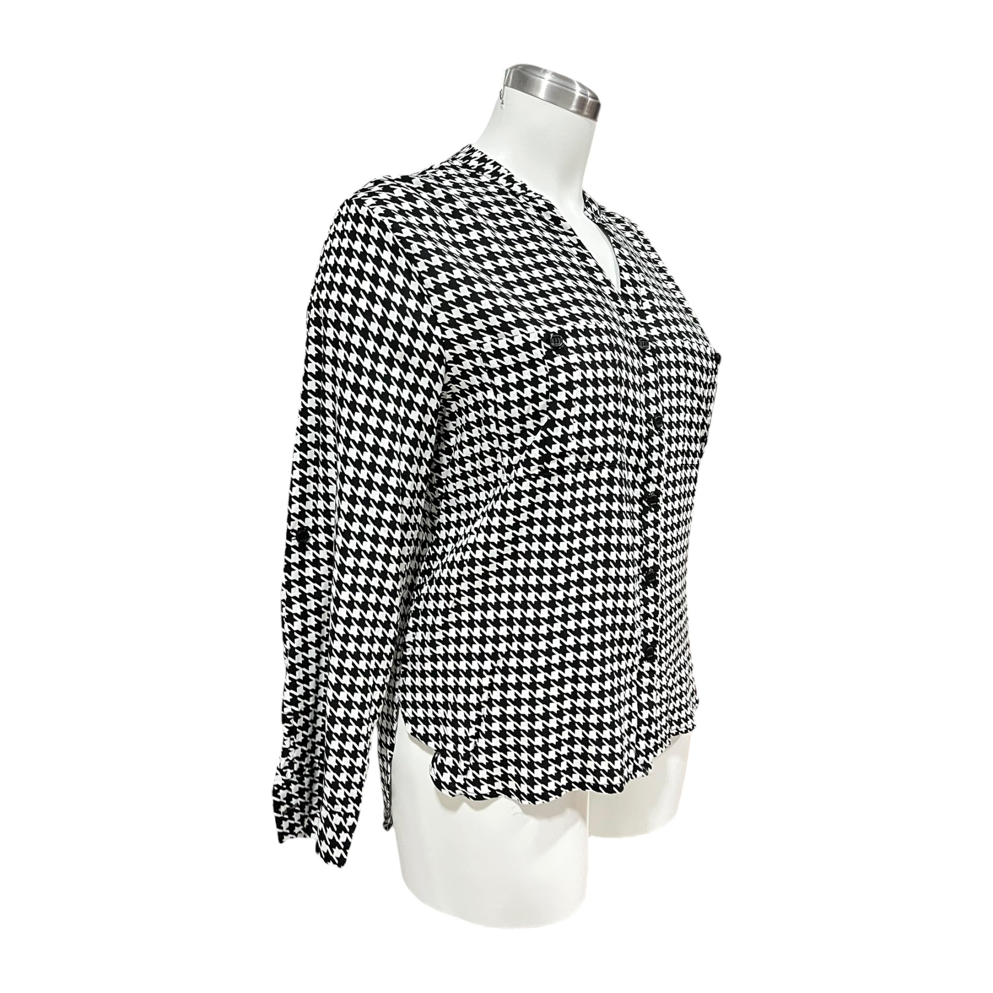 Blusa Estampado Pata De Gallo Curvy LC