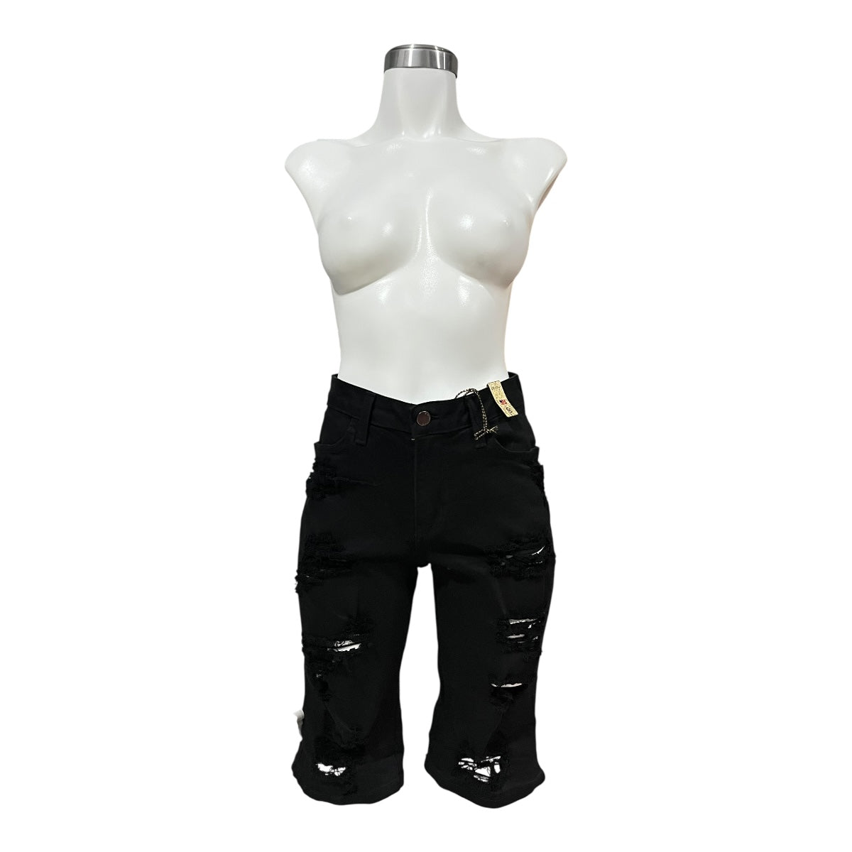 Short Negro Roto Para Dama VIBRANT