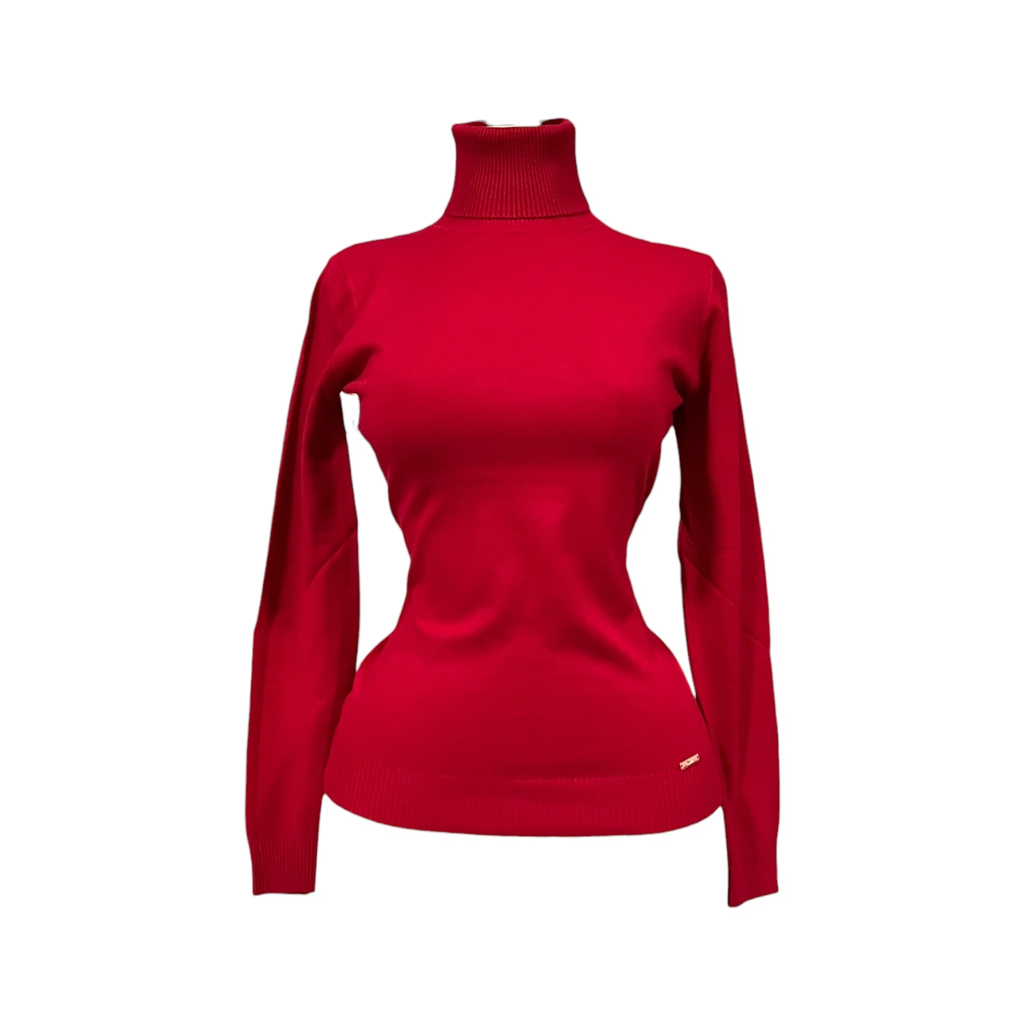 Blusa Rojo Cuello Alto Para Dama MUSSI