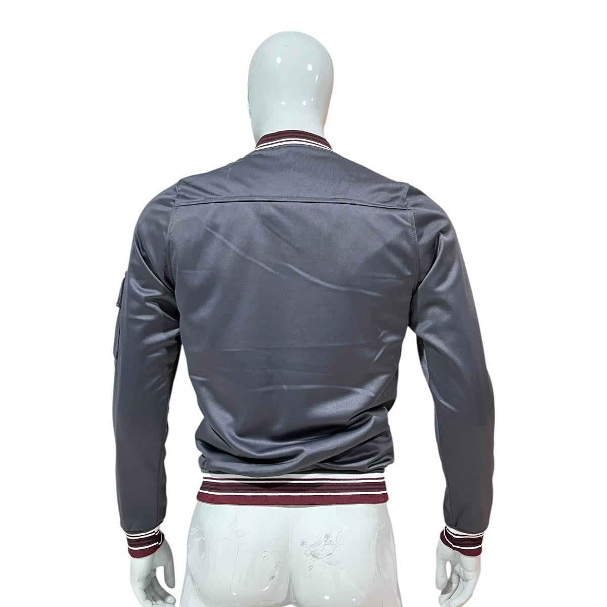 Chamarra Bomber Gris Para Caballero VARANASI