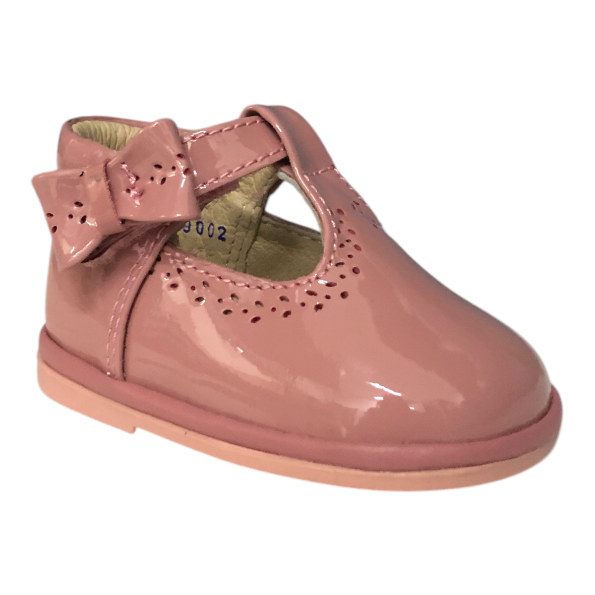 Zapato Charol Rosa Quemado Para Bebé Niña Mini Burbujas