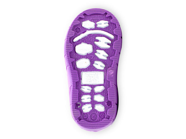 Bota De Lluvia Buzzy Blanco / Morado Bubble gummers