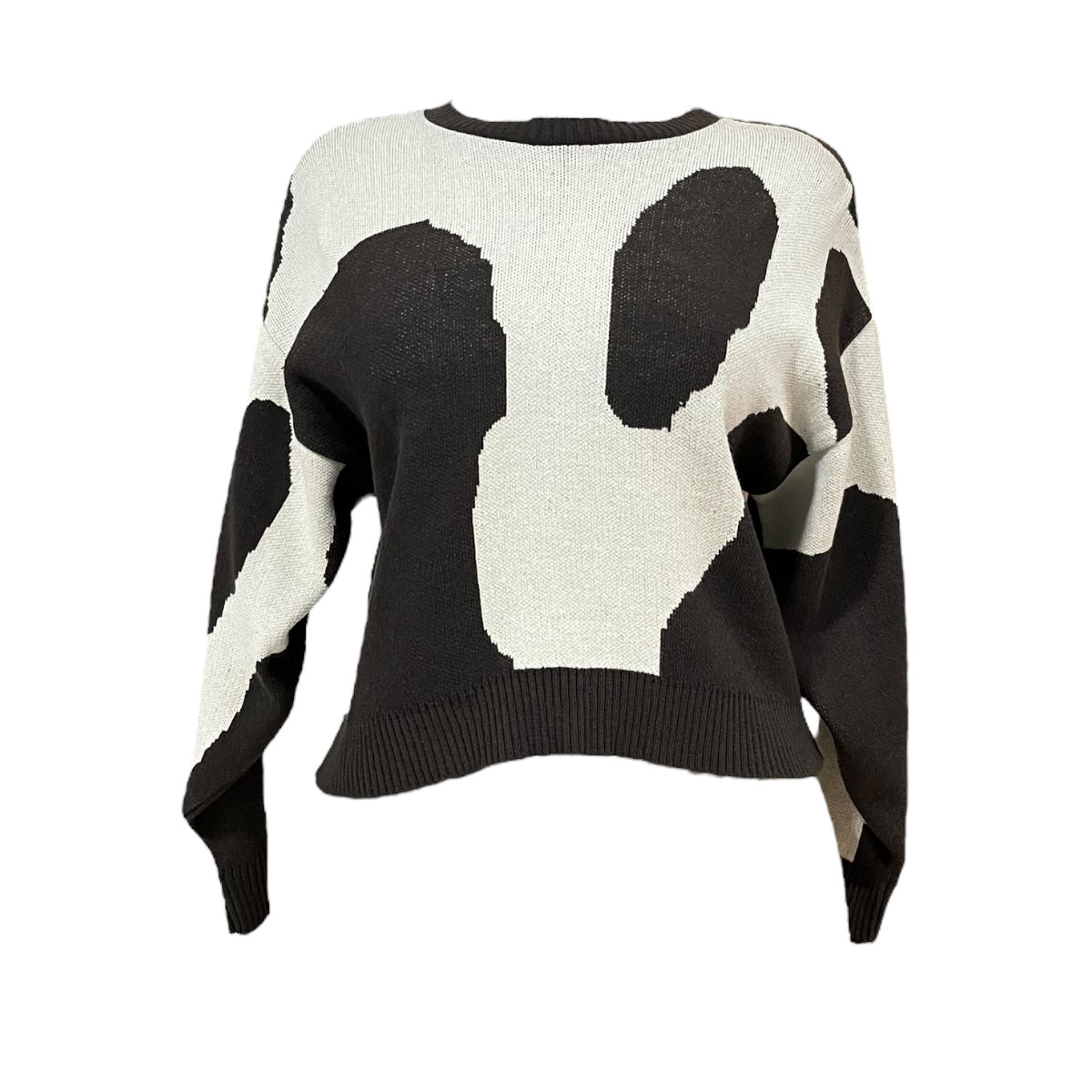 Suéter Estampado Vaquita Café Para Dama OM