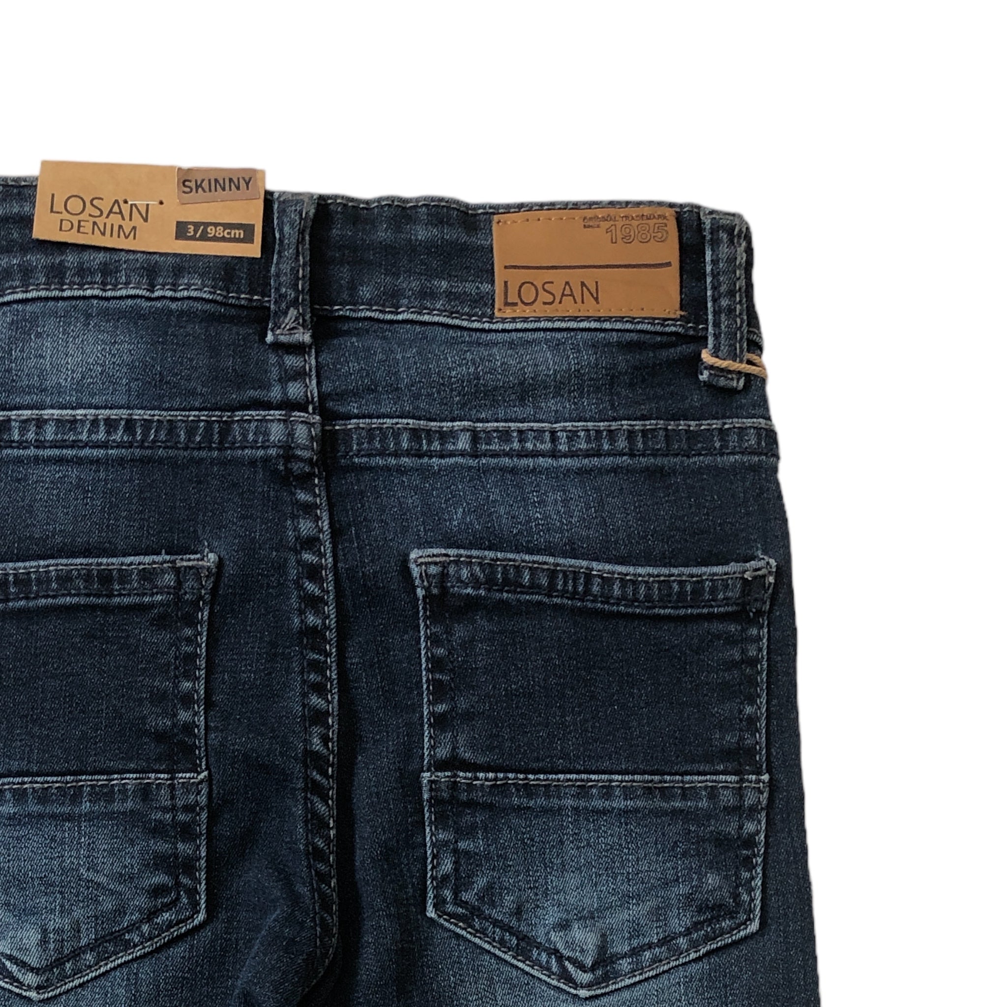 Pantalón Mezclilla Obscuro Para Niño Losan
