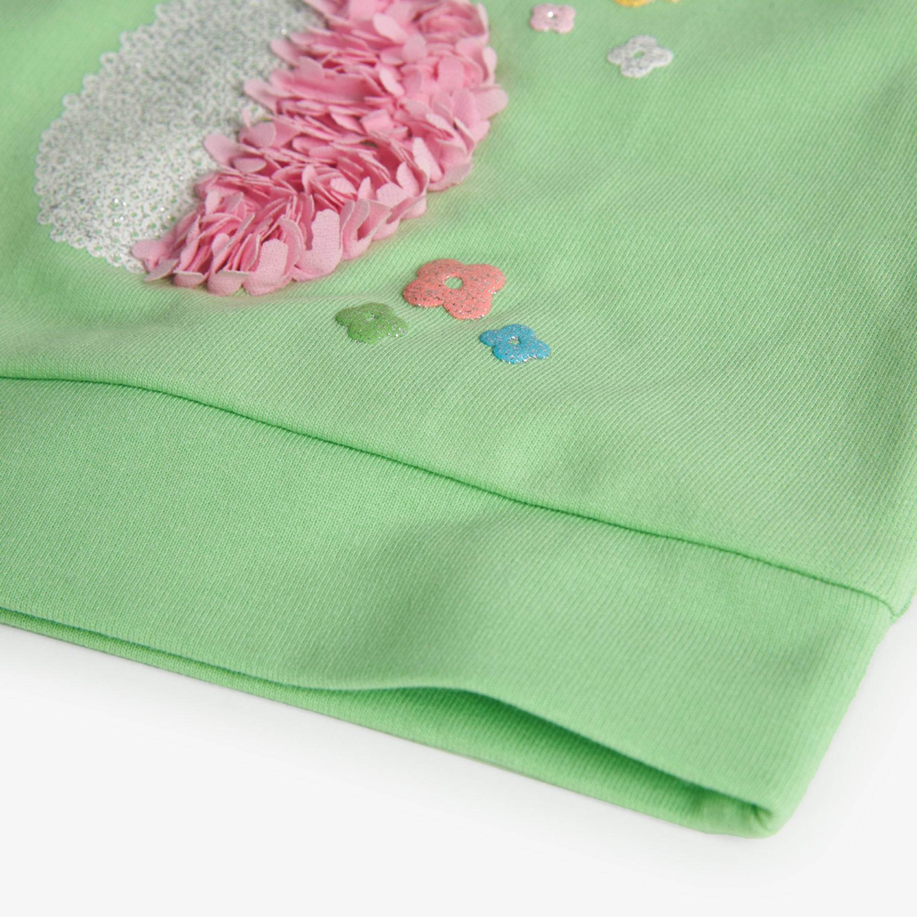 Sudadera De Felpa Para Niña En Color Verde BOBOLI