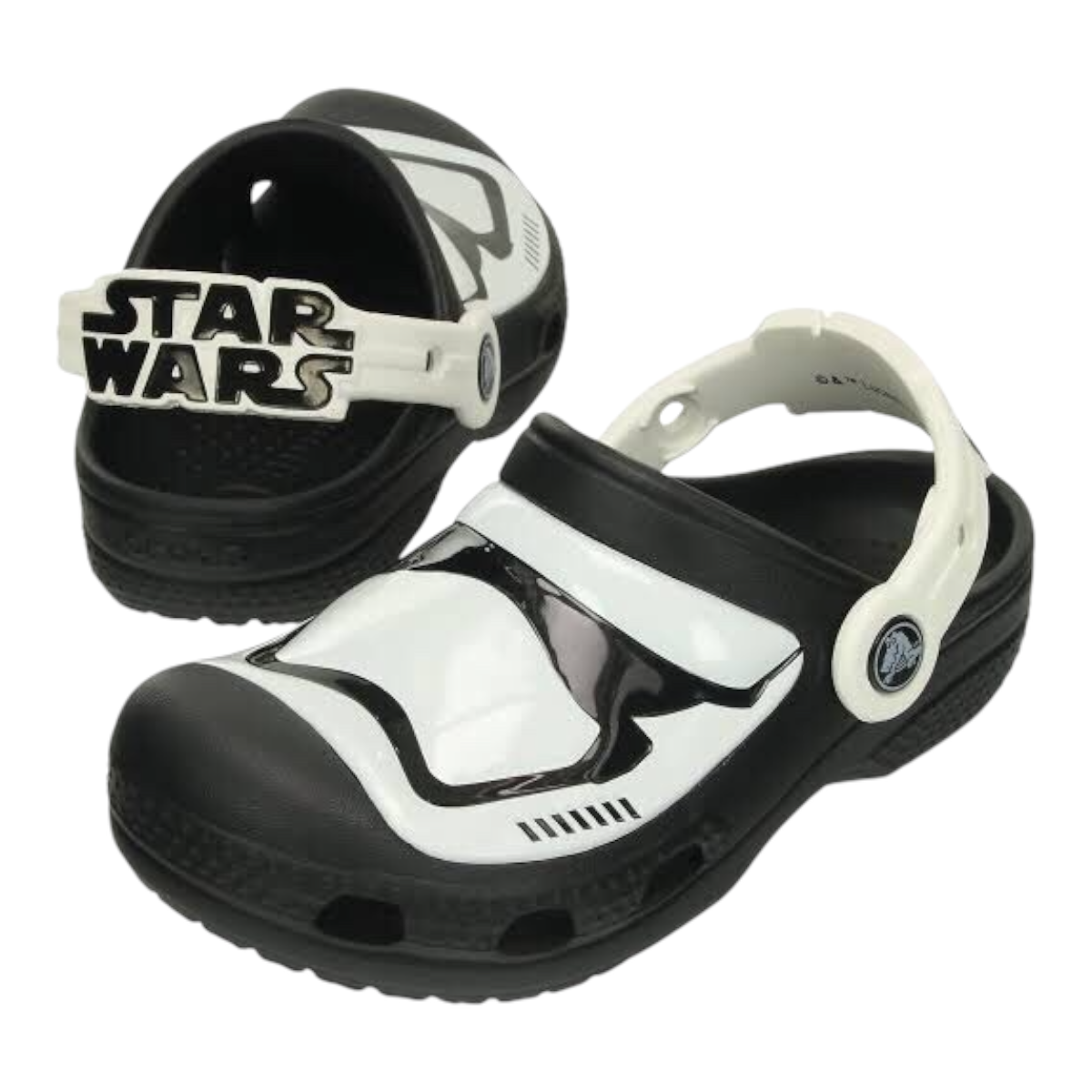 Crocs Blanco/Negro Star Wars Para Niño