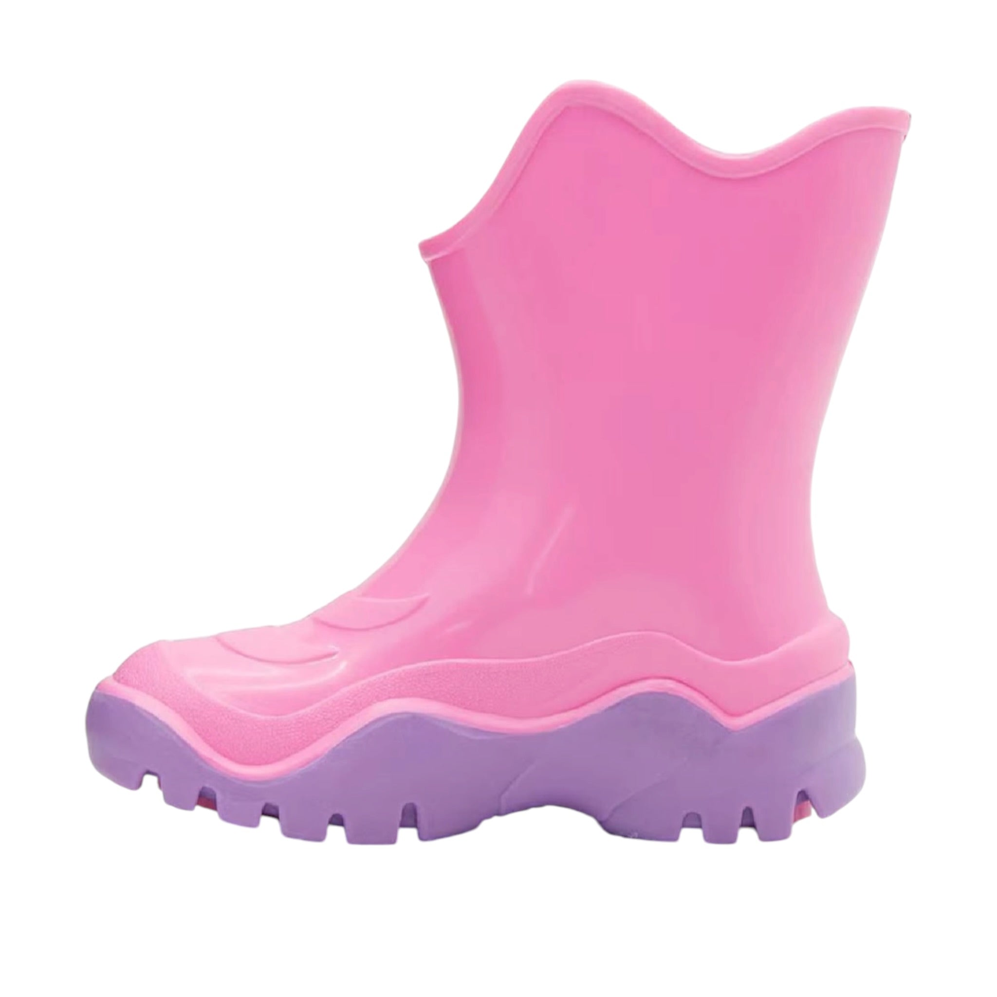 Botas De Lluvia Moon II Rosa / Lila Bubble Gummers