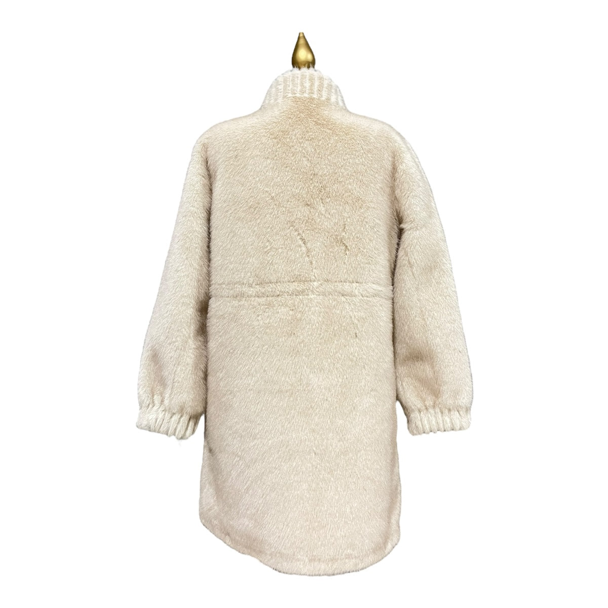 Abrigo Beige Peluche Para Dama MUSSI