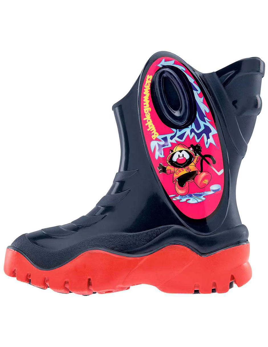 Bota De Lluvia Moon Marino/Rojo Bubble Gummers